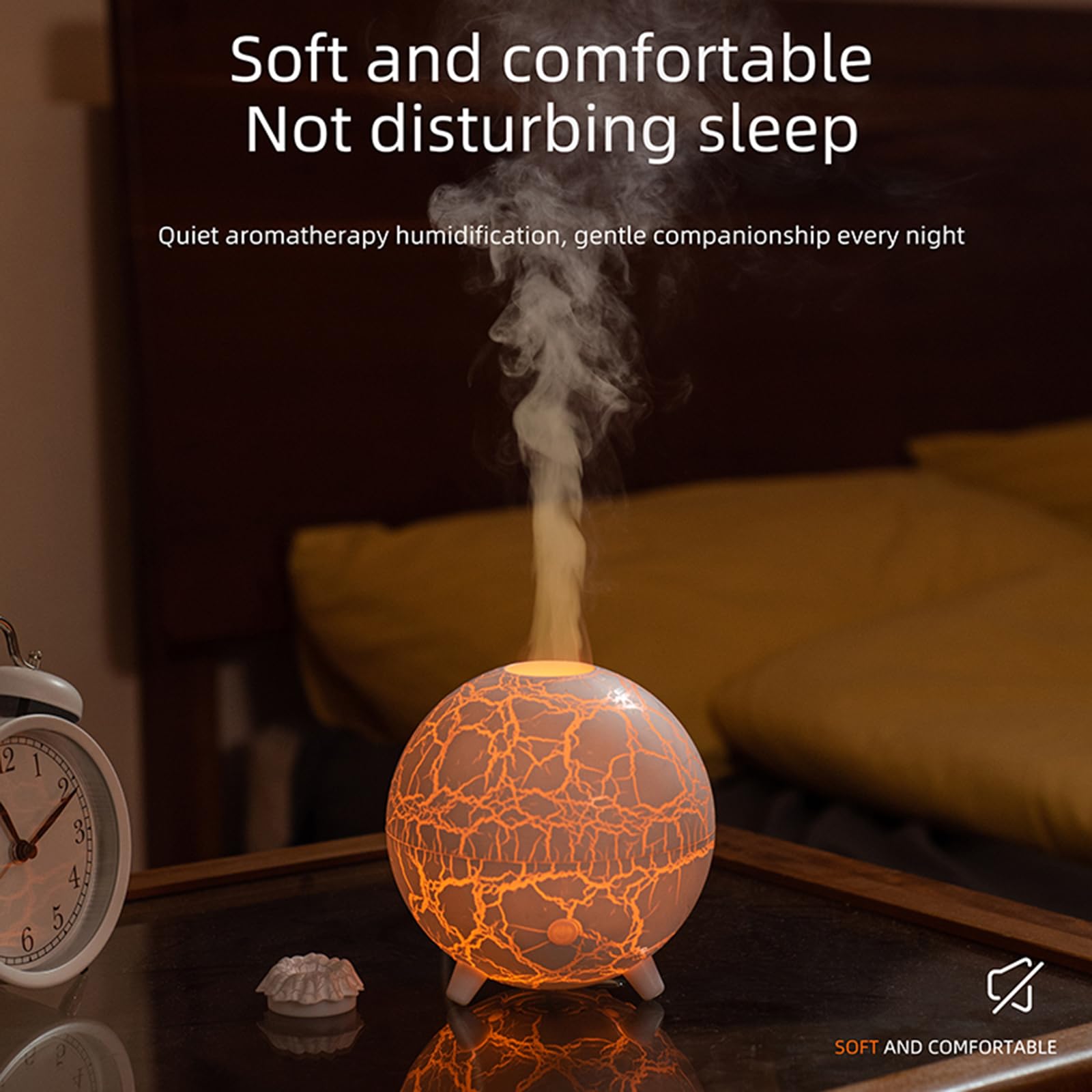 Volcano Humidifier Flame Aromatherapy Diffuser, 7 Colors Flame 200ml Essential Oil Diffusers cjcAu supplements