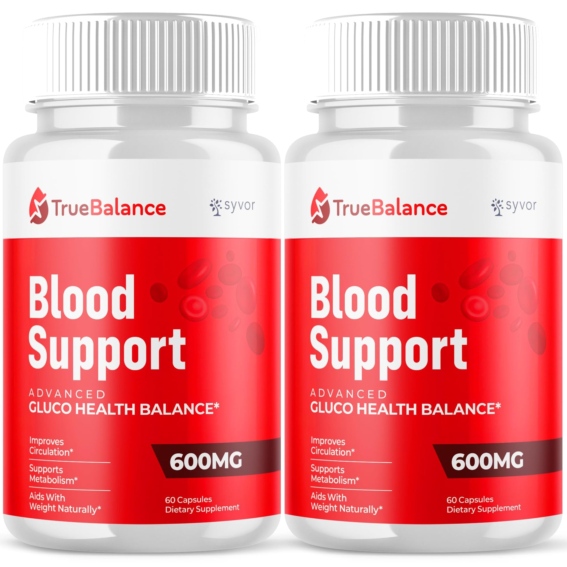 (2 Pack) True Balance Capsules, Official TrueBalance Glycogen Support Pills with All Natural Ingredients, Advanced Formula Support Supplement with Max Strength Vitamins for Women & Men (120 Capsules) SyvorAu supplements