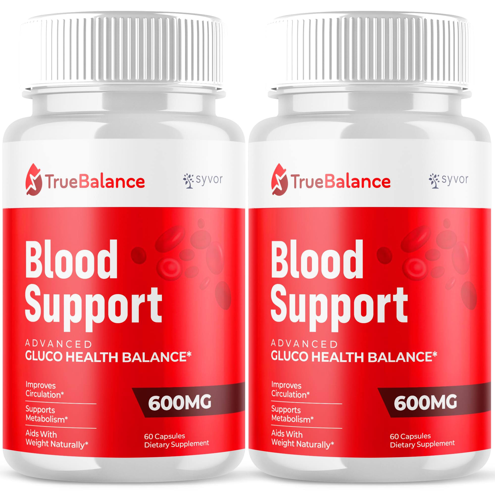 (2 Pack) True Balance Capsules, Official TrueBalance Glycogen Support Pills with All Natural Ingredients, Advanced Formula Support Supplement with Max Strength Vitamins for Women & Men (120 Capsules) SyvorAu supplements