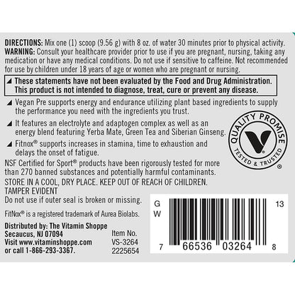 True Athlete Vegan Pre-Workout ? Blood Orange (10.12 oz./30 Servings) True AthleteUS supplements