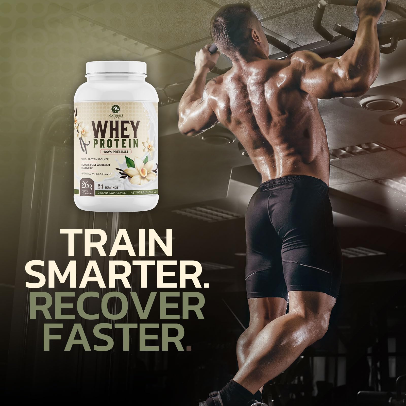 Nature's Protein Powder, 100% Whey Protein Powder Isolate, Immune Support, BCAAs Nature's PeakUS supplements
