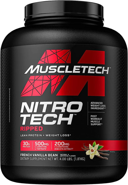 MuscleTech Nitro-Tech Ripped | Lean Whey Protein Powder/Isolate & Platinum Multivitamin MuscleTechUS supplements