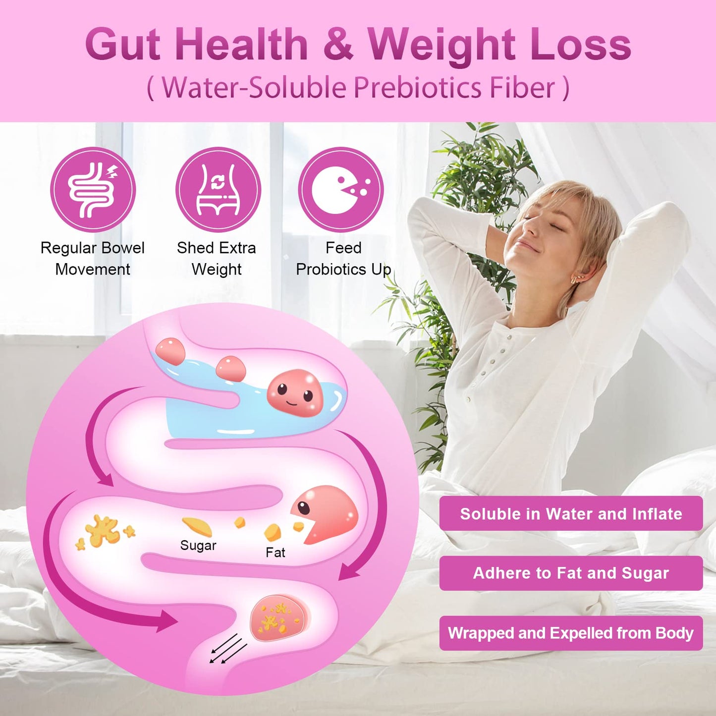 Probiotics for Women Digestive Health, 100 Billion CFUs Probiotic with Digestive Enzymes NATURE TARGETUS supplements