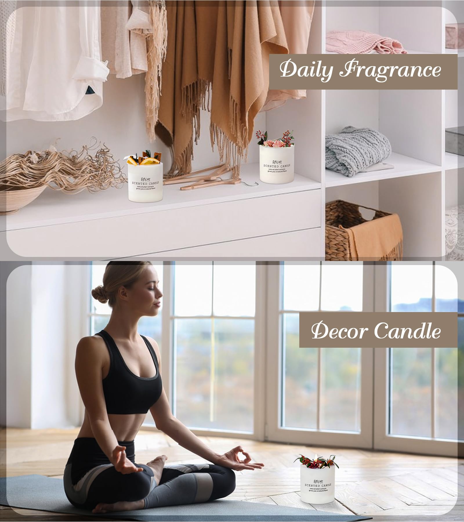 Candles Clearance | Eucalyptus & Orange Aromatherapy Candles | 10 oz Scented Candles HomaromAu supplements