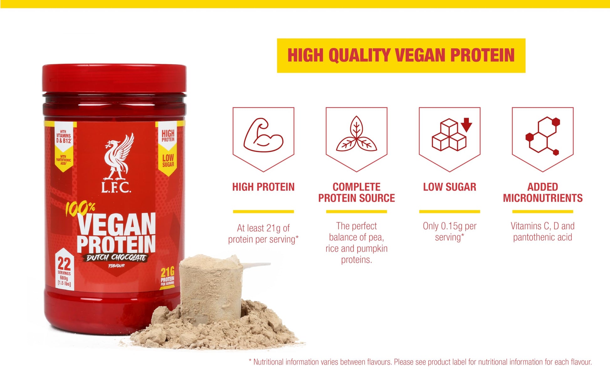 LFC Vegan Protein Powder Banana Caramel Flavour 680g 100% Vegan Protein Powder 21g High Protein, Vector ConsumerAu supplements