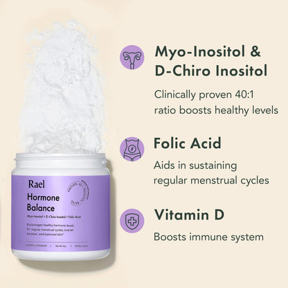 Rael Hormone Balance for Women, Myo Inositol Powder - Myo-Inositol & D-Chiro Inositol RaelUS supplements