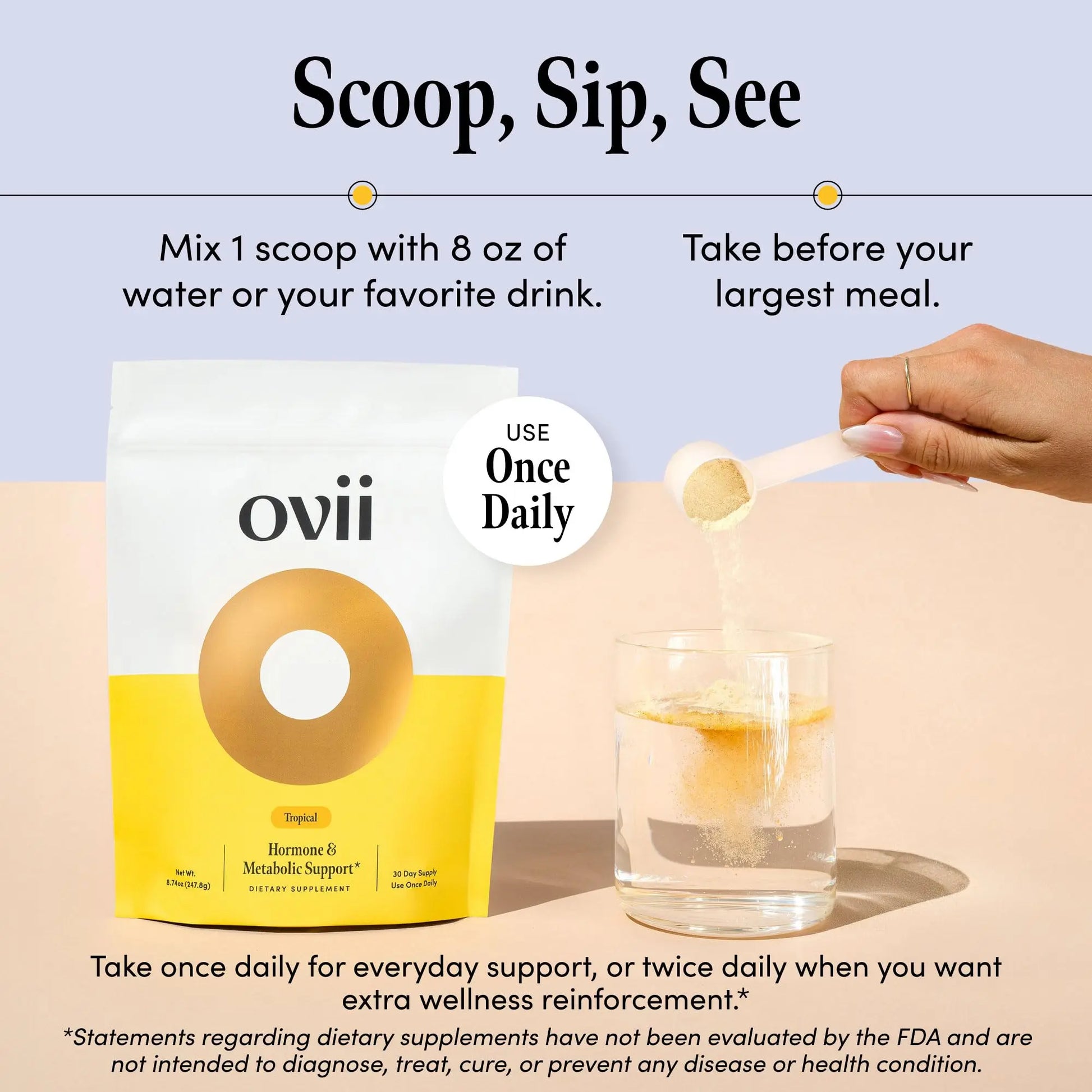 Ovii Metabolic Support for Women – Reducose® White Mulberry with Myo-Inositol & D-Chiro Inositol 40:1 Blend – Daily Wellness, Metabolic Balance & Appetite Control Supplement – 30 Servings, Tropical OviiAu supplements