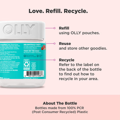 Olly Teen Girl Multi Gummy, Healthy Skin and Immune Support, 15 Essential Vitamins, Biotin, Zinc, Calcium, Chewable Multivitamin OLLYUS supplements