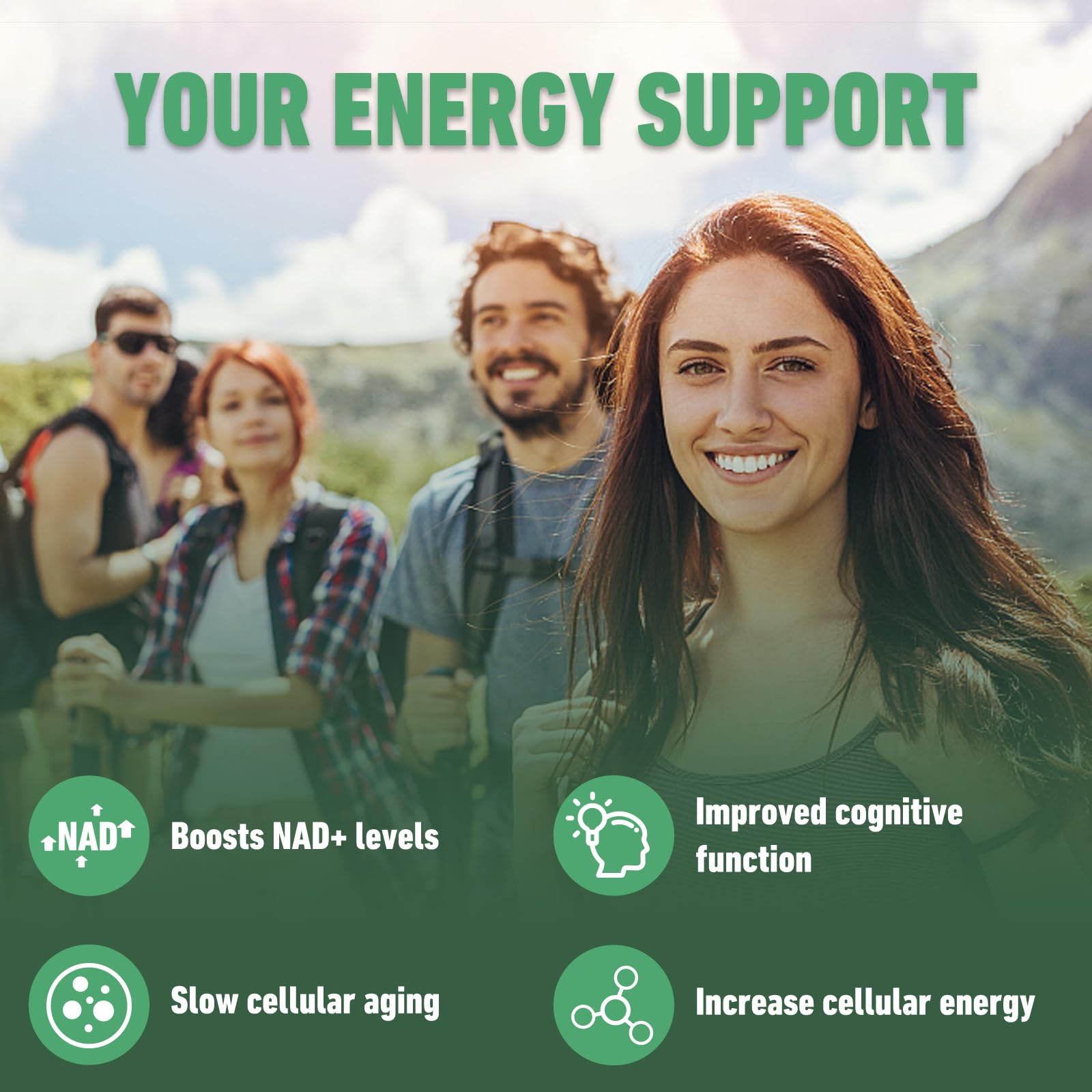 Airboy NAD Supplement with Nicotinamide Riboside Resveratrol & Quercetin 900 mg, NMNH Alternative for Men and Women Support Anti-Aging, Energy, Focus - 80 Capsules AirboyAu supplements
