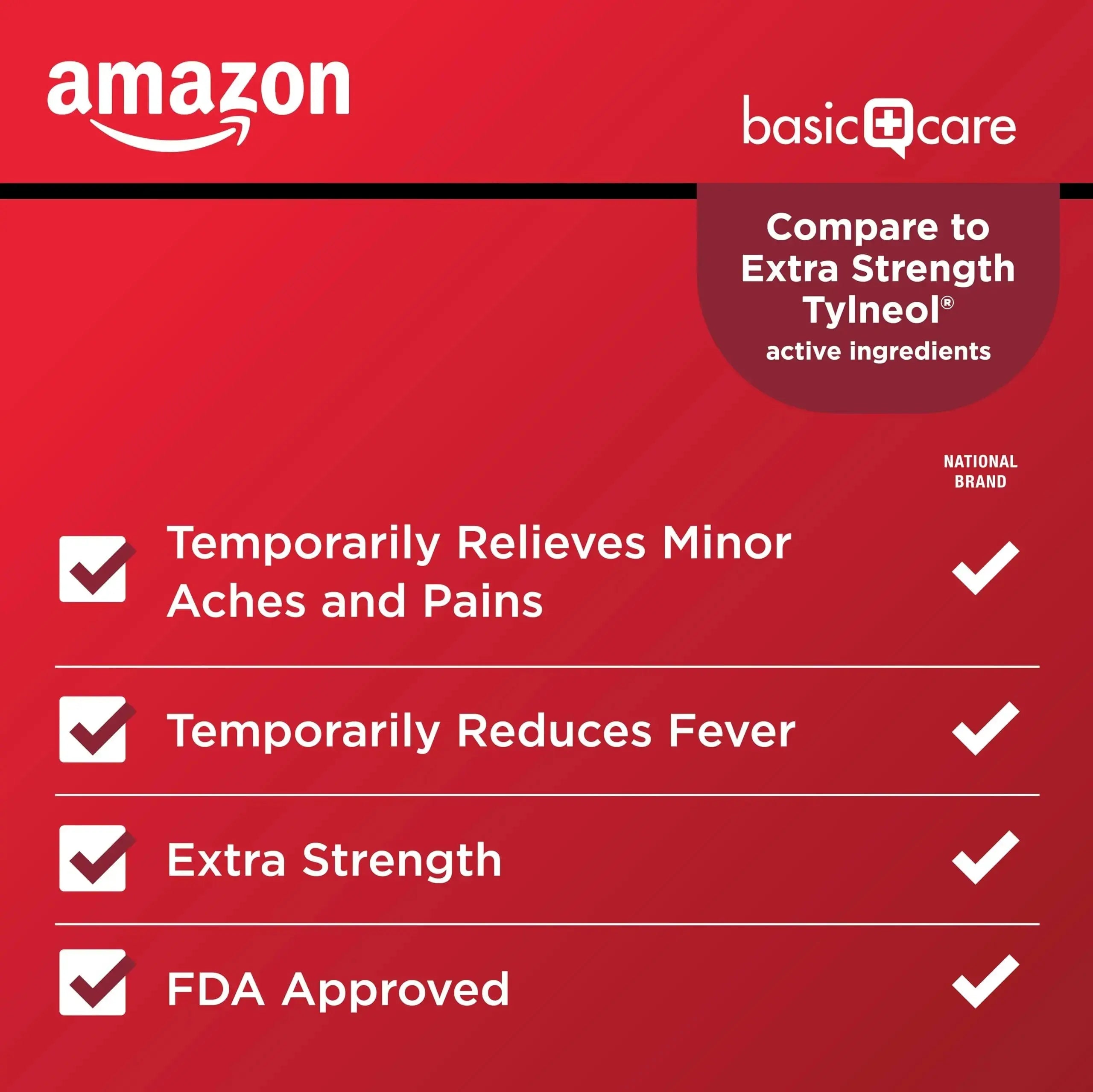 Amazon Basic Care Extra Strength Pain Relief, Acetaminophen Caplets, 500 mg, Pain Reliever/Fever Reducer, 500 Count Amazon Basic CareAu supplements