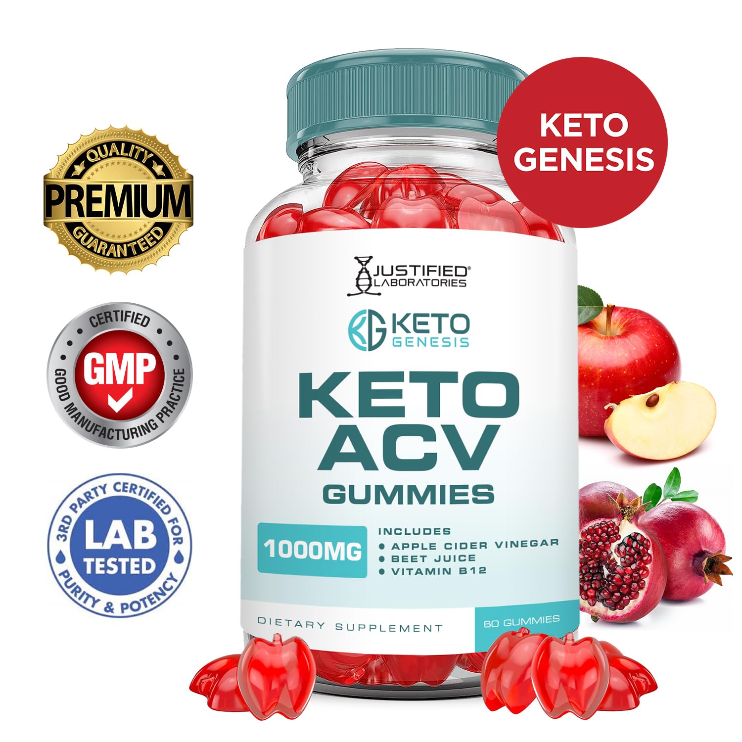 (3 Pack) Keto Genesis Keto ACV Gummies Advanced Formula 1000MG Keto Genesis Keto Justified LaboratoriesAu supplements