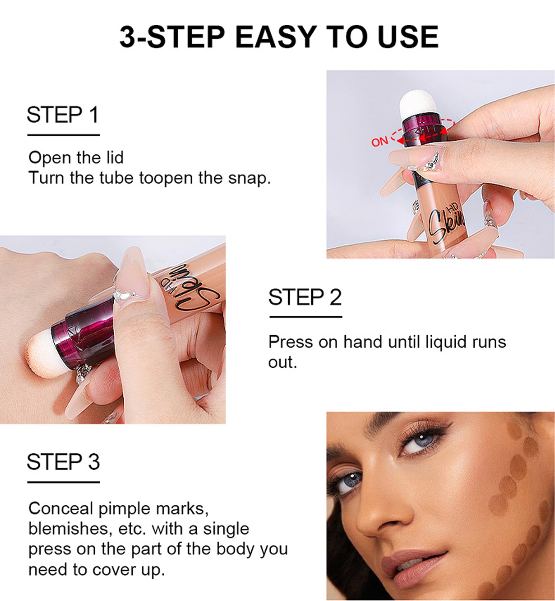 Concealer Stick Foundation Concealer Moisturizing Hydration Brightening Skin Tone Concealer Oil Control Waterproof With Applicator Cushion RHSEDDAu supplements