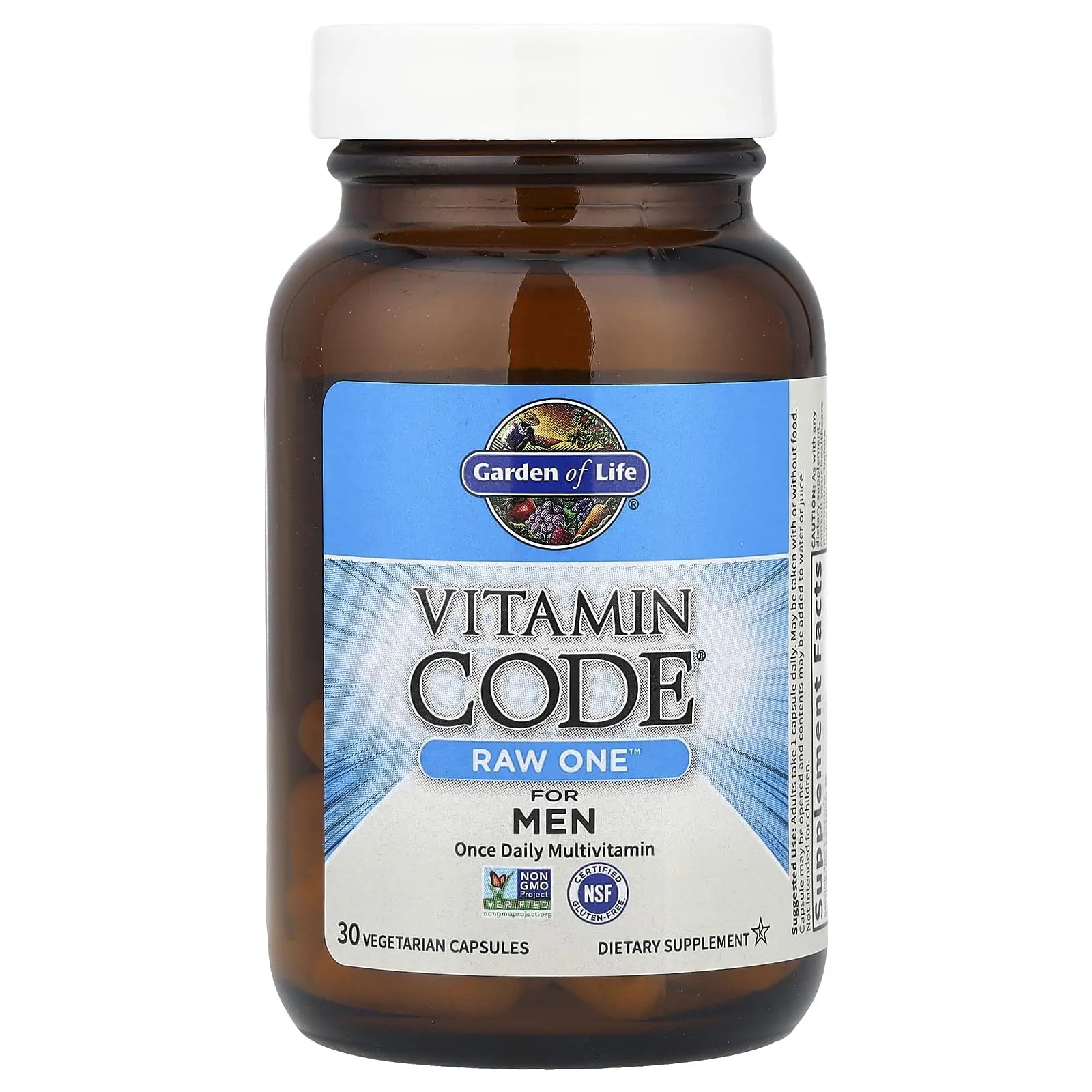 Garden of Life Vitamin Code Raw One for Men, Once Daily Multivitamin, 30 Capsules, One a Day Mens Vitamins Plus Fruit, Veggies & Probiotics Garden of LifeAu supplements