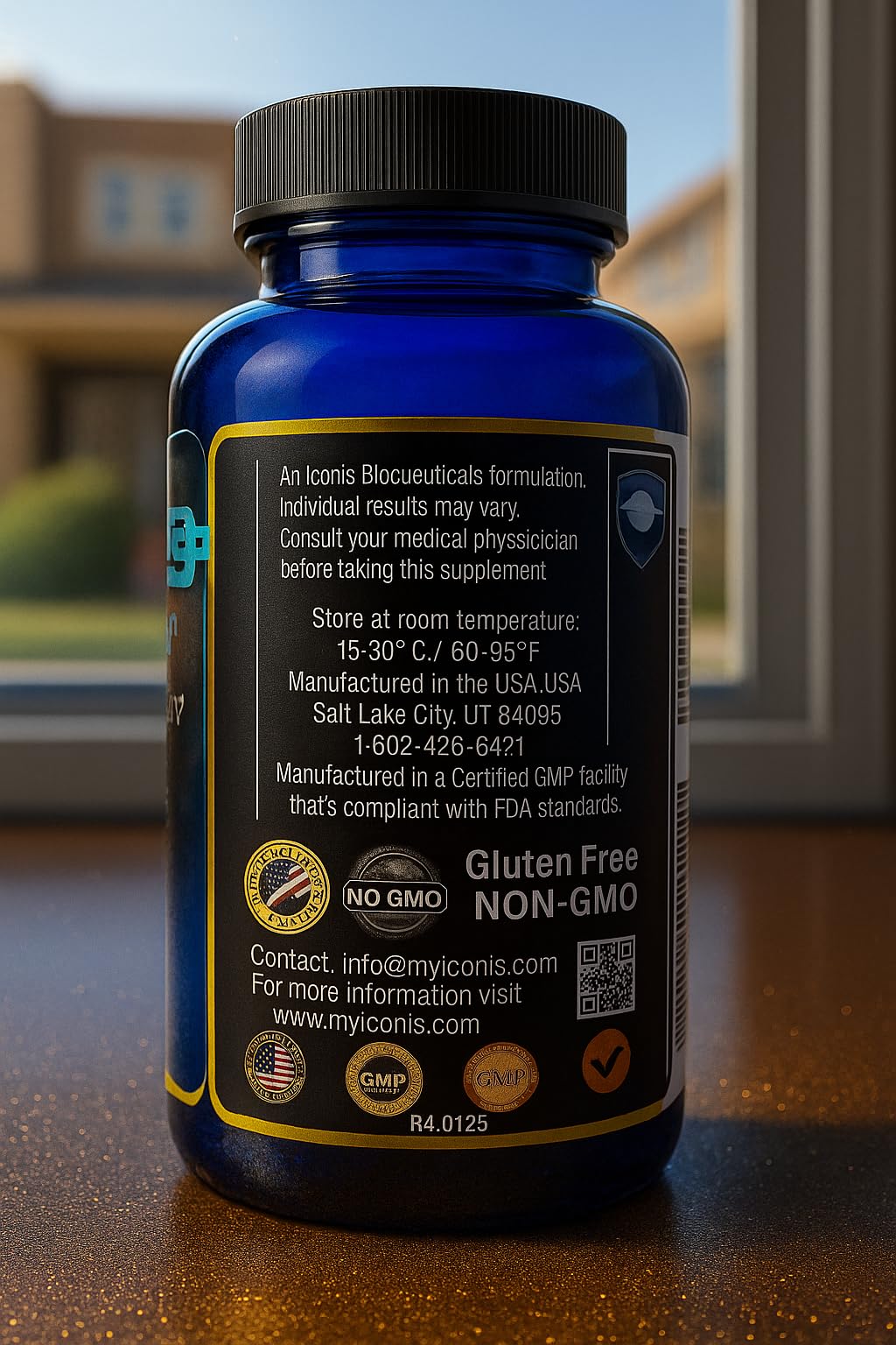 Migraine Relief, Quad-Formula with PA-Free Butterbur (150mg), CoQ10 (300mg), Magnesium Glycinate (300mg), High-Dose Riboflavin (400mg) - MigrA Zero (120 Caps) Optimal Dosing for Migraine Sufferers Iconis BioceuticalsAu supplements