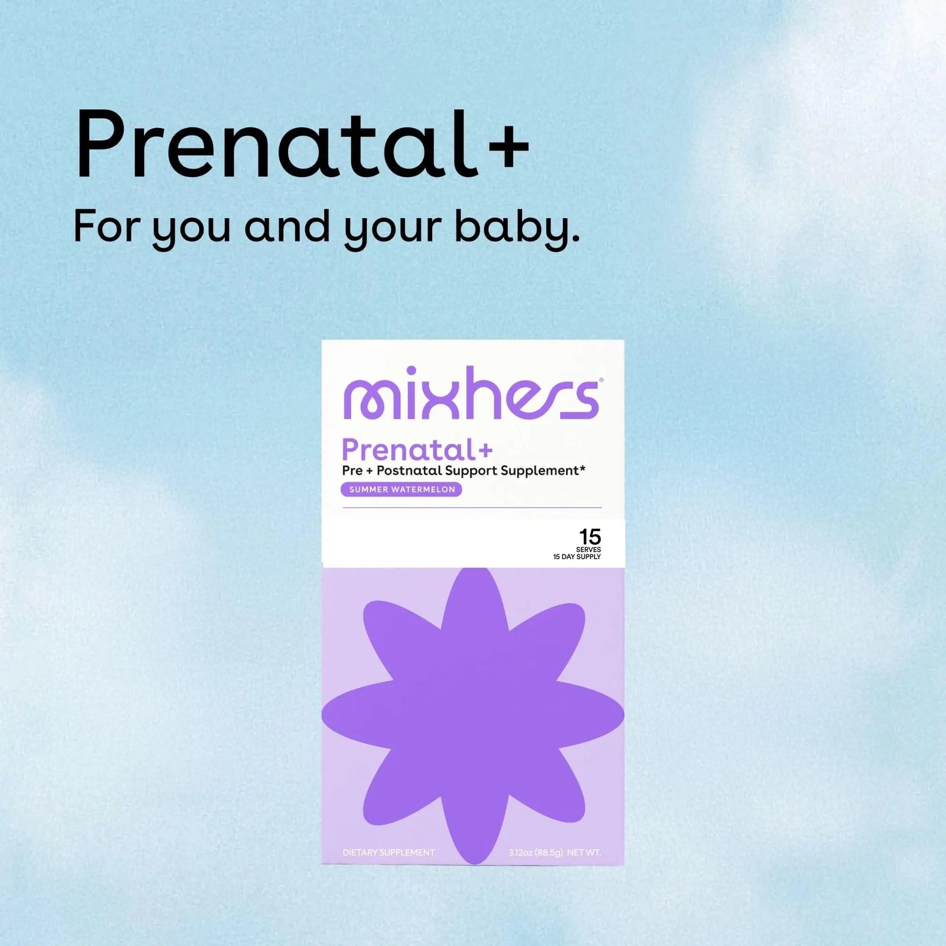 Mixhers Herbaby Pre- & Post-Natal Supplement - Liquid Multivitamin Drink Mix - With Iron, Choline & Methylated Folate MIXHERSAu supplements