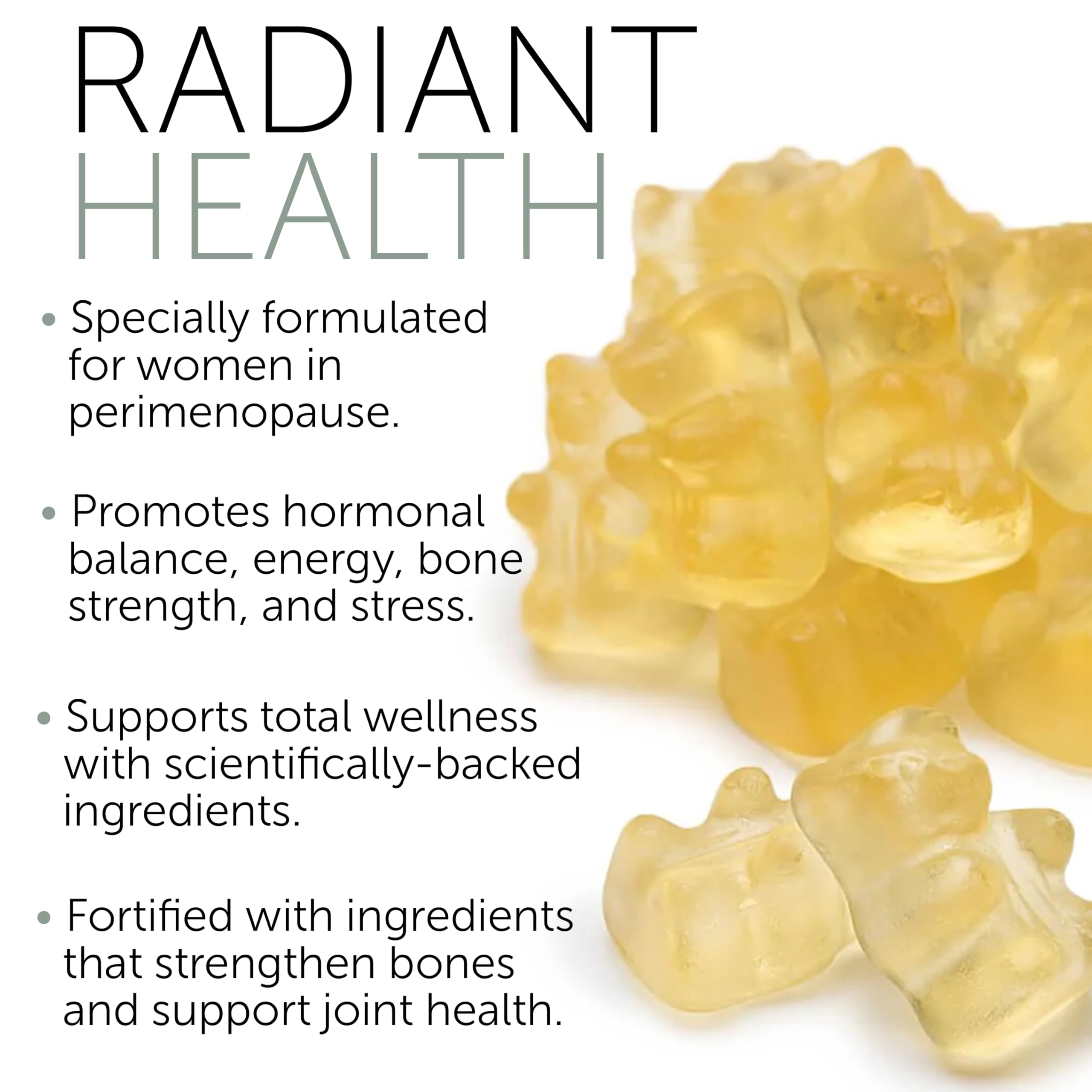 Perimenopause Supplements Women | Premenopausal Gummy Vitamins | Relief for Hormonal Balance & Mood Swings | Supports Menstrual Cycle Regulation | 60 Vegan Gummies Terramed Just Think ComfortAu supplements