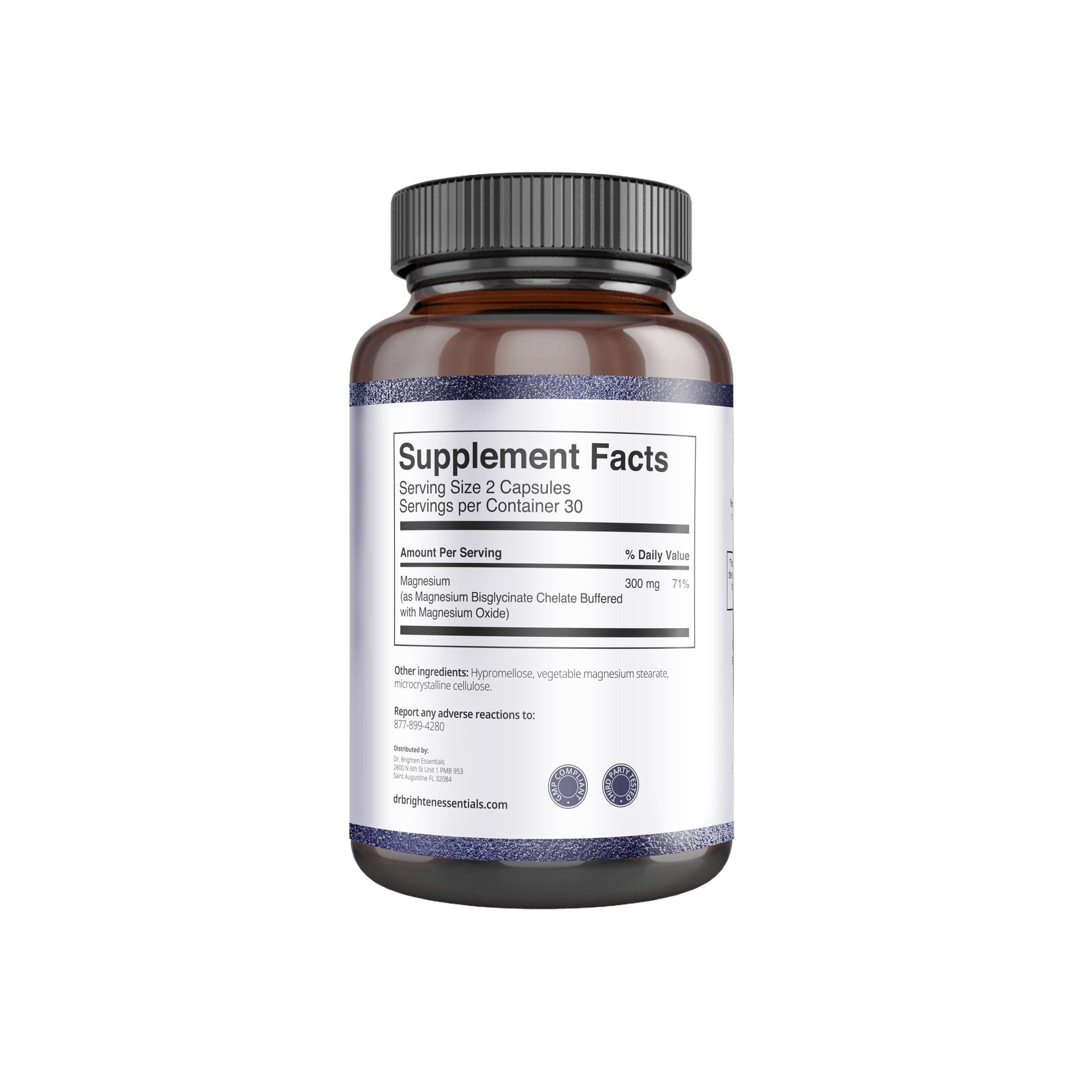 Dr. Brighten Magnesium Plus (as Magnesium Bi-glyncinate) - Beneficial in Maintaining a Healthy Mood, Sleep, Hormone Balance and Reducing Symptoms of PMS and Menstrual Cramps Dr. BrightenAu supplements