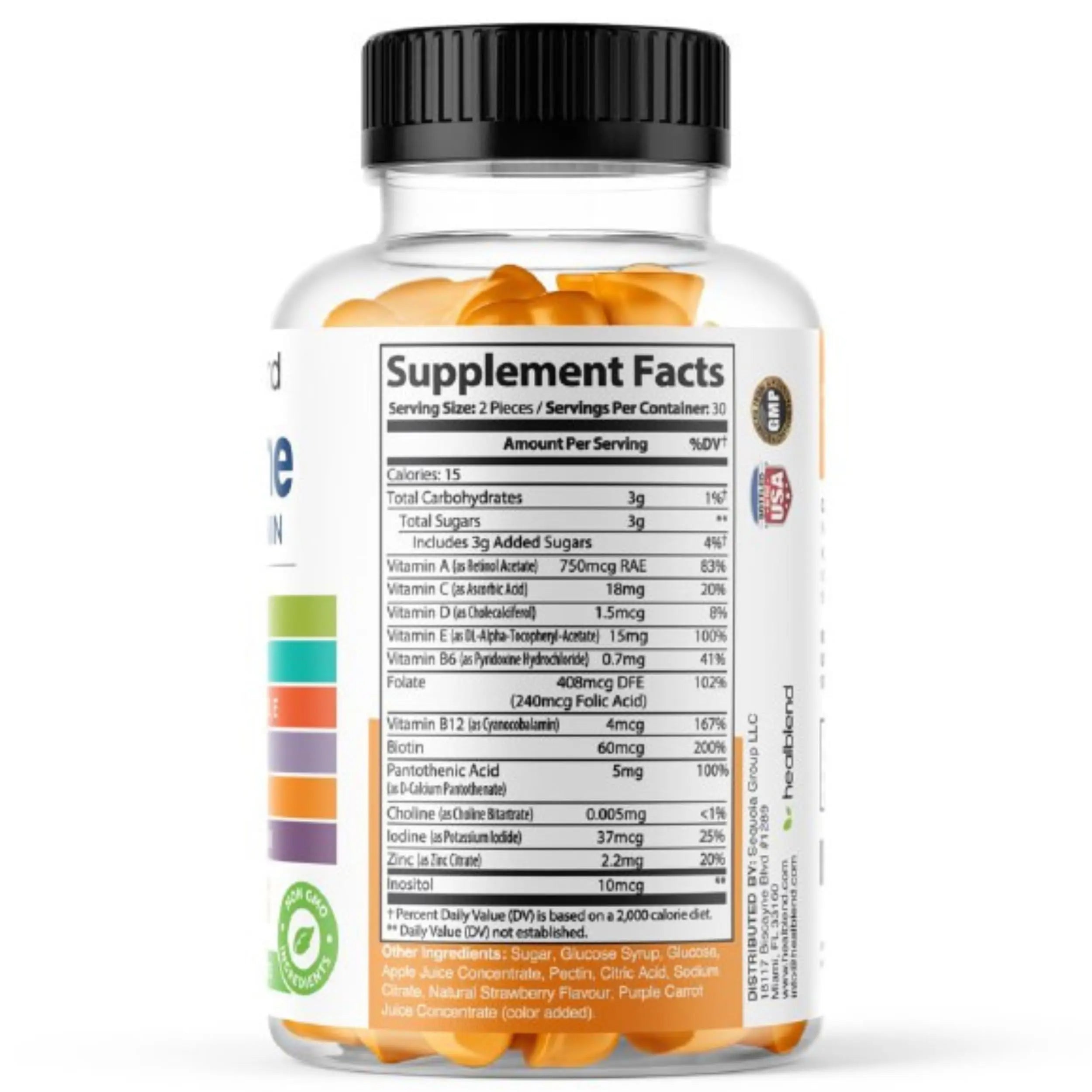 healblend Power-Packed Multivitamin Bear Gummies for Adult | Vitamins C, D3, B6, B12, Iron, Zinc healblendAu supplements