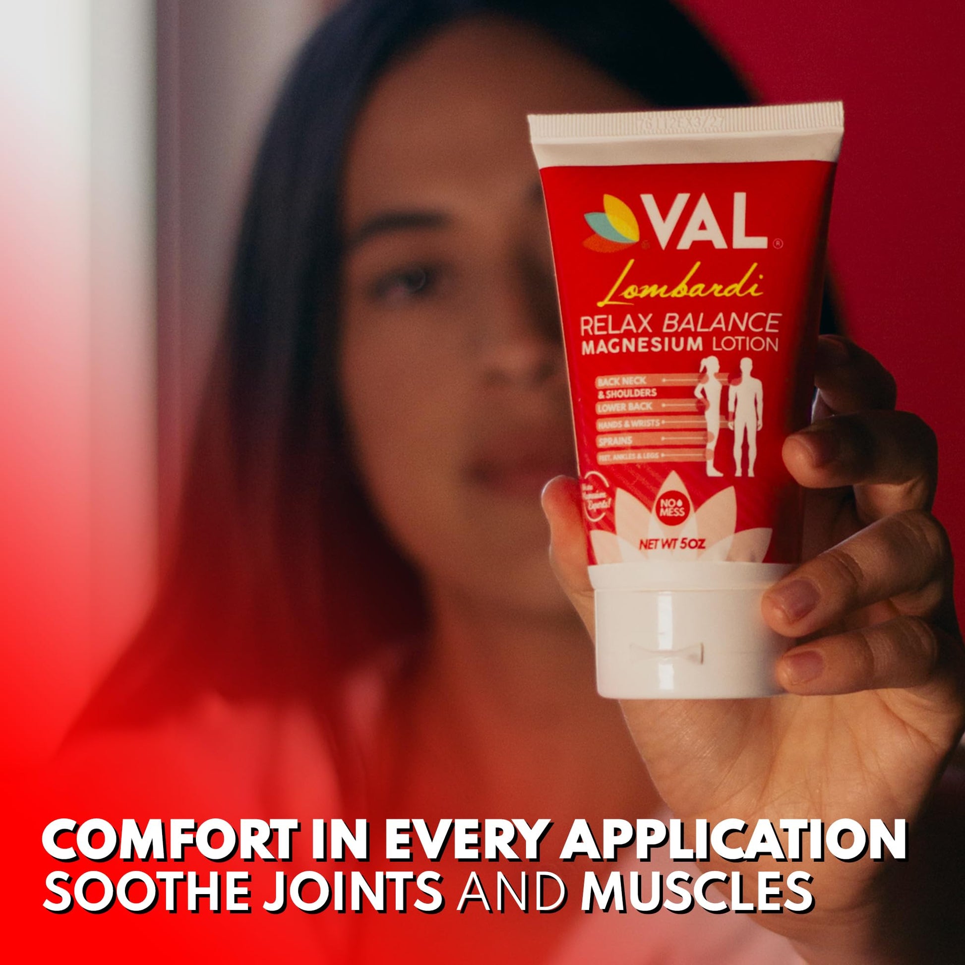 VAL Lombardi Relax Balance Magnesium Lotion | Arnica, Camphor & Menthol | Fast Relief for Joints, Muscles, Back, Shoulders, Feet | Non-Greasy | 5oz VALAu supplements
