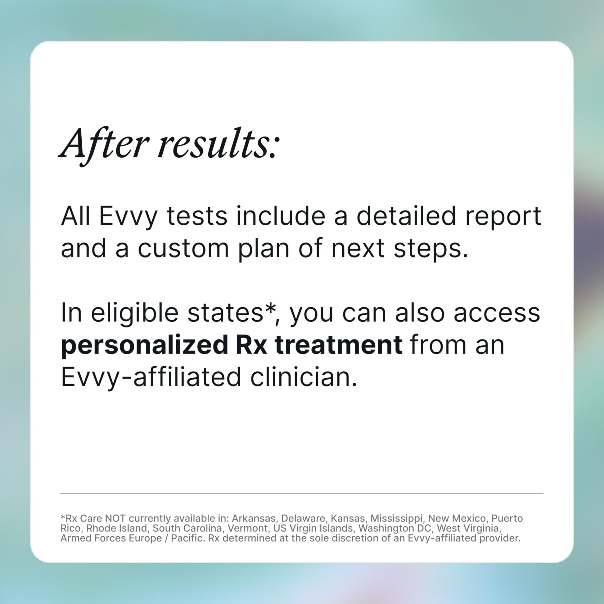 Evvy Vaginal Health Test | at-Home Microbiome Test for BV, Yeast Infection, Ureaplasma & More | Discreet Results in 7–10 Days | Clinician-Reviewed Report & Rx Options EvvyAu supplements