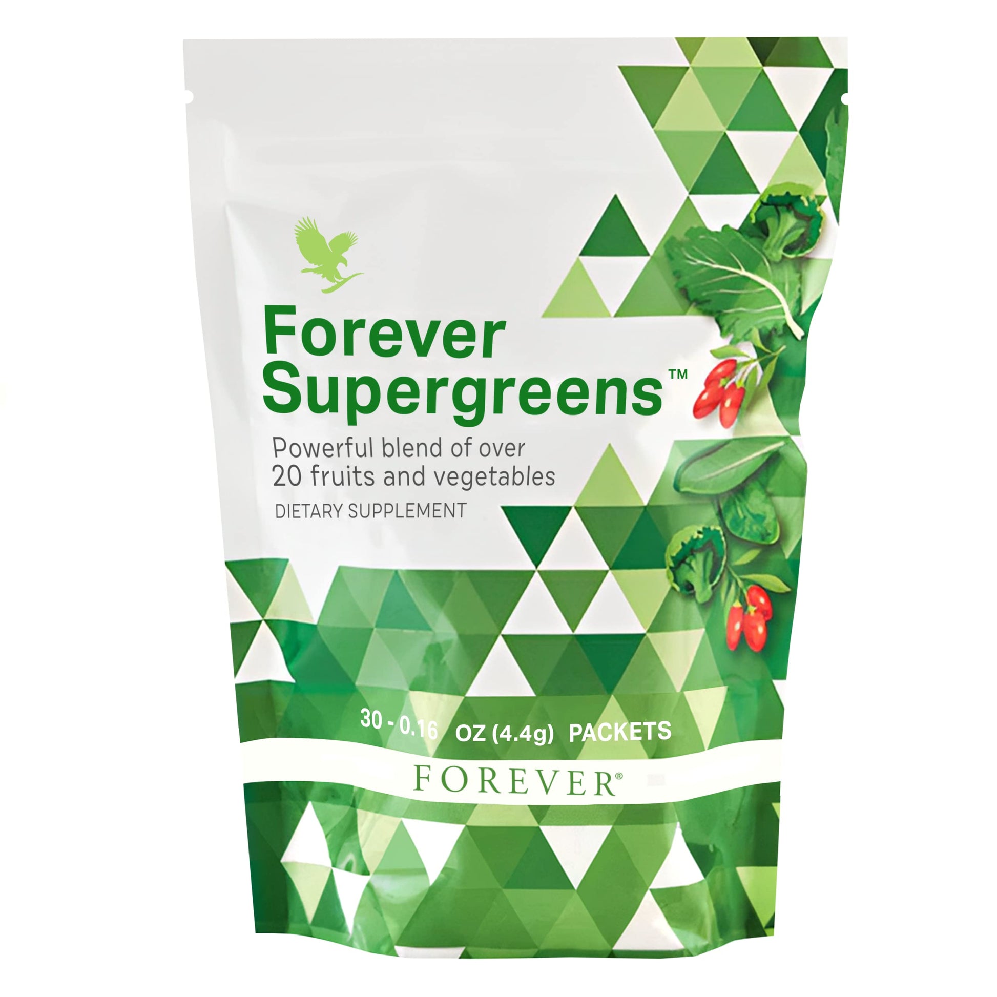 Forever Living - Forever Supergreens - Blend for Your Active Lifestyle - Supercharge Your Day w/Over 20 Powerful Greens and Superfoods. - 30 Packets Forever Living ProductsAu supplements