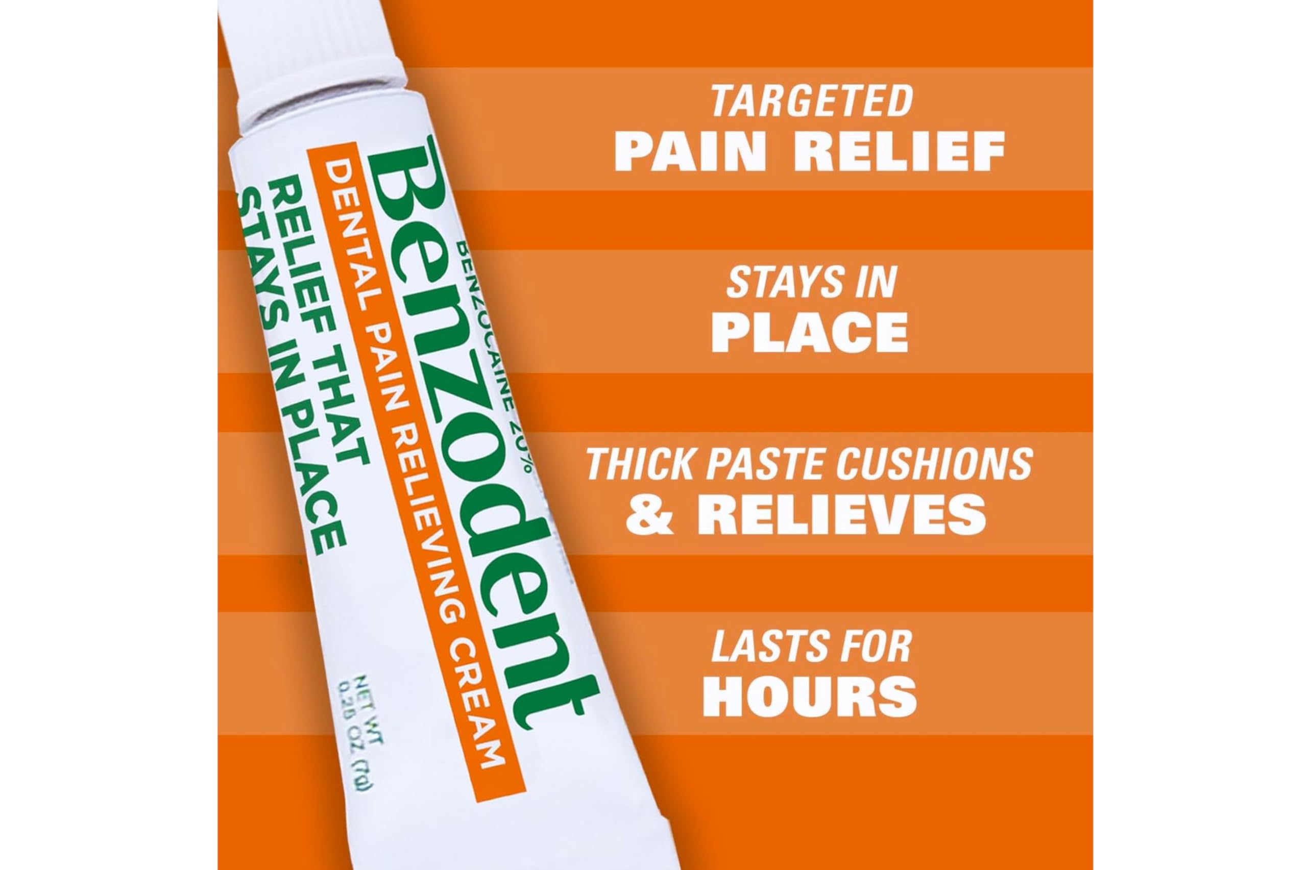 Benzodent Dental Pain Relieving Cream, 1 Ounce - Pack of 3 BenzodentAu supplements