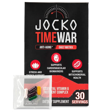 Jocko Fuel TIME WAR - Multivitamin for Men & Women. NAD Supplement for Healthy Aging, Heart, Bone, & Eye Health. Essential Vitamins and Minerals Jocko FuelAu supplements