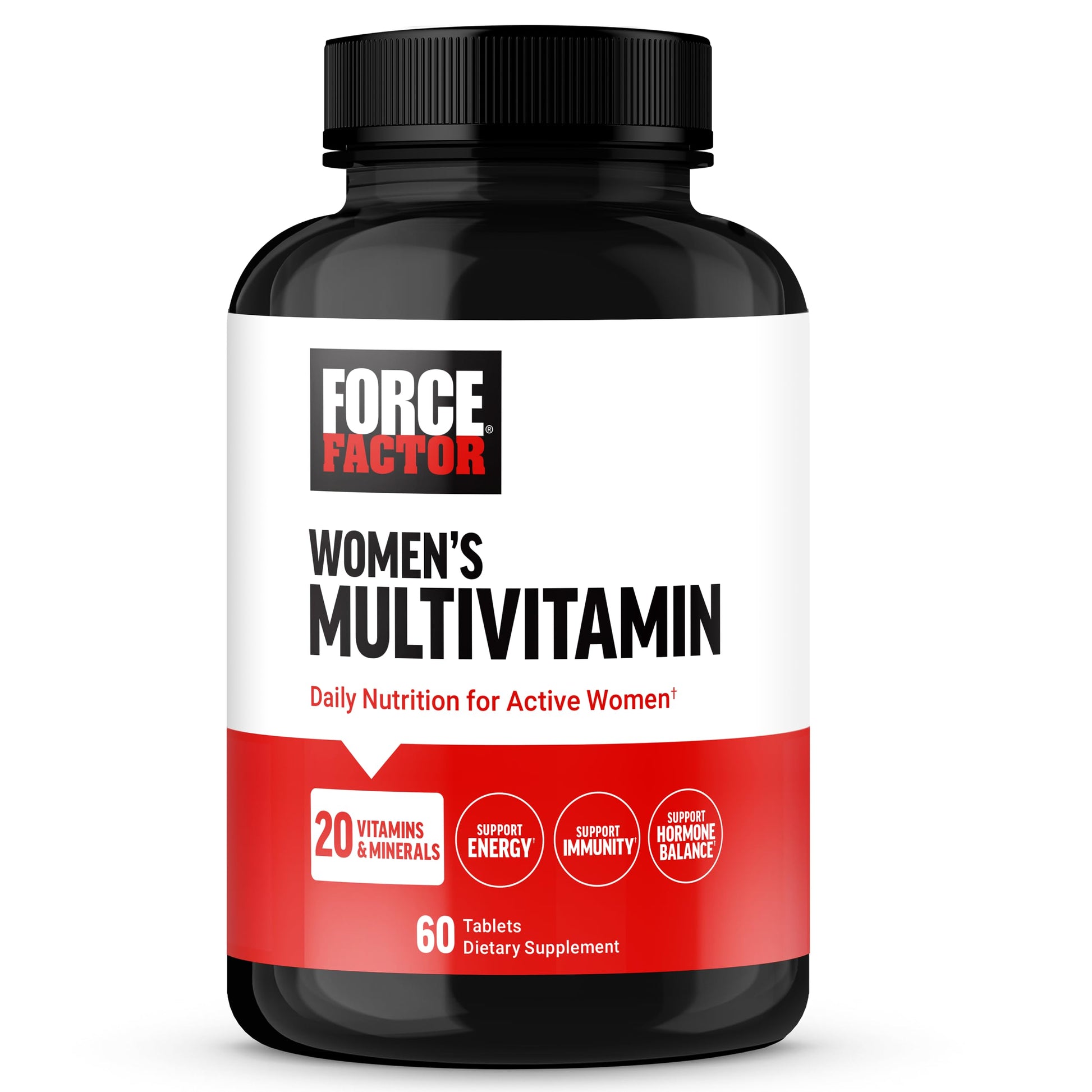 Force Factor Women’s Multivitamin, Multivitamin for Women to Support Hormone Balance, Energy, Immunity, and Gut Health, with 20 Vitamins & Minerals, Ashwagandha, Chasteberry, and More, 60 Tablets Force FactorAu supplements