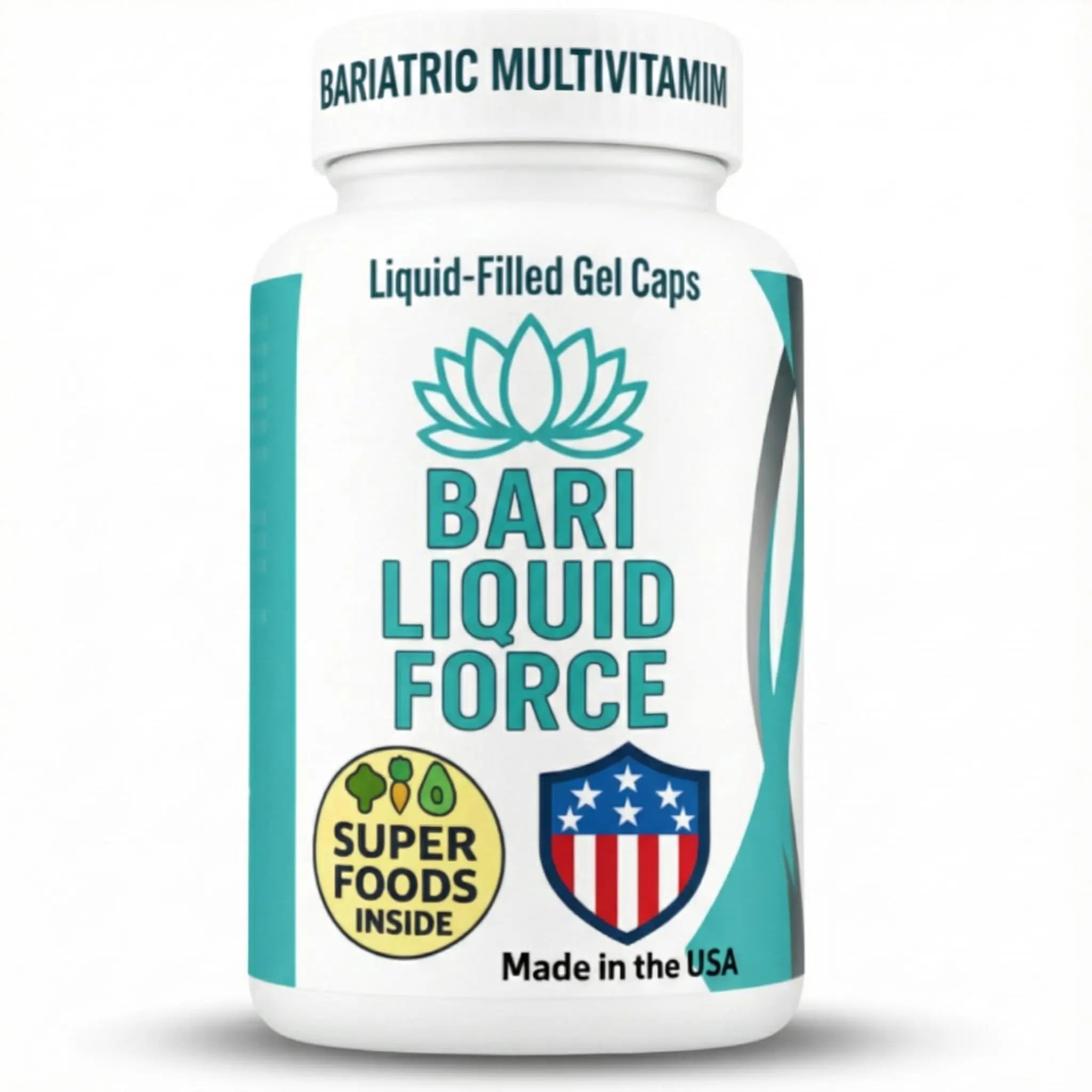 Bariatric Multivitamin with Iron – 2 Softgels Daily, Liquid-Filled Rapid-Absorption Softgels for Gastric Sleeve & Bypass Patients – Bari Liquid Force Universal Body LabsAu supplements