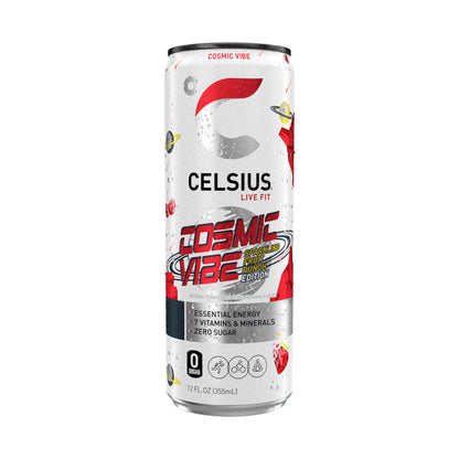 CELSIUS Sparkling Cosmic Vibe, Functional Essential Energy Drink 12 Fl Oz (Pack of 12) CELSIUSUS supplements