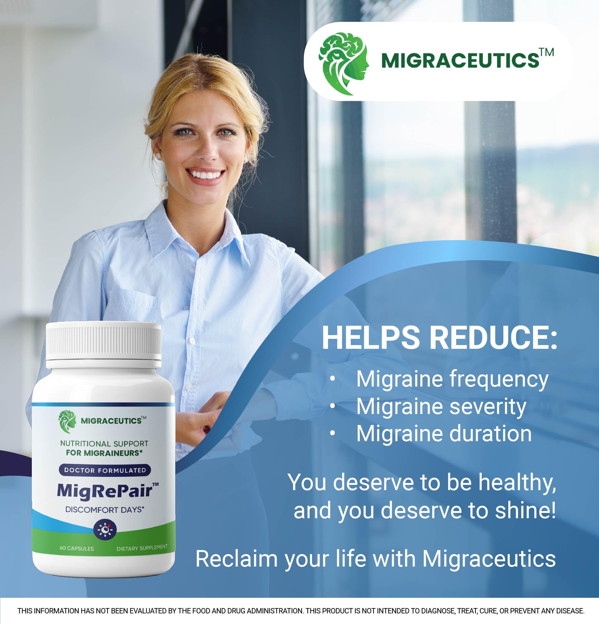 MigRePair | Doctor Formulated Natural Herbal Supplement for Migraine Relief Needs | Supports Relief During Migraine Discomfort (Ictal Phase) MigraceuticsAu supplements