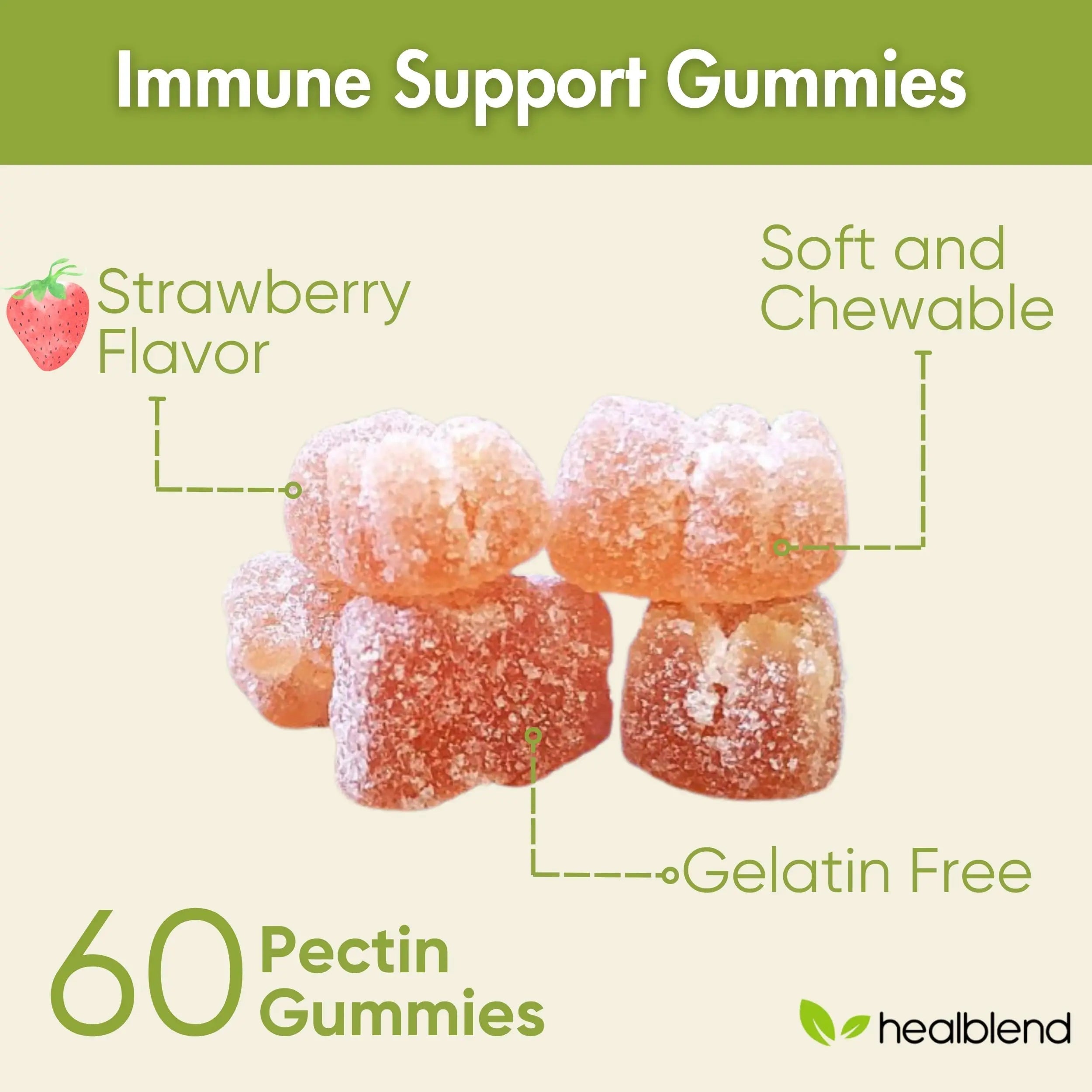 healblend Power-Packed Multivitamin Bear Gummies for Adult | Vitamins C, D3, B6, B12, Iron, Zinc healblendAu supplements