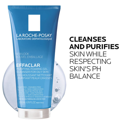 La Roche-Posay Effaclar Purifying Foaming Gel Cleanser for Oily Skin La Roche-PosayUS supplements