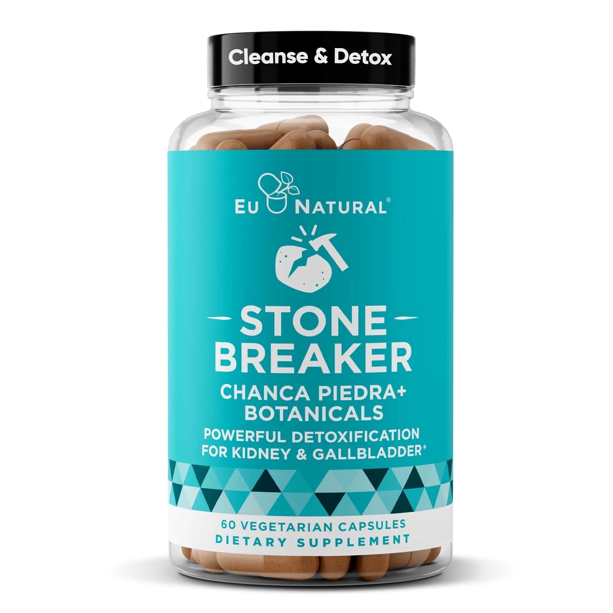 Chanca Piedra Stone Breaker - The Original Stone Breaking Formula with Celery Seed & Parsley - Supports Kidney, Gallbladder & Urinary Tract Cleansing to Help Flush Impurities - 60 Vegetarian Capsules Eu NaturalAu supplements