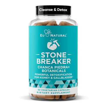 Chanca Piedra Stone Breaker - The Original Stone Breaking Formula with Celery Seed & Parsley - Supports Kidney, Gallbladder & Urinary Tract Cleansing to Help Flush Impurities - 60 Vegetarian Capsules Eu NaturalAu supplements