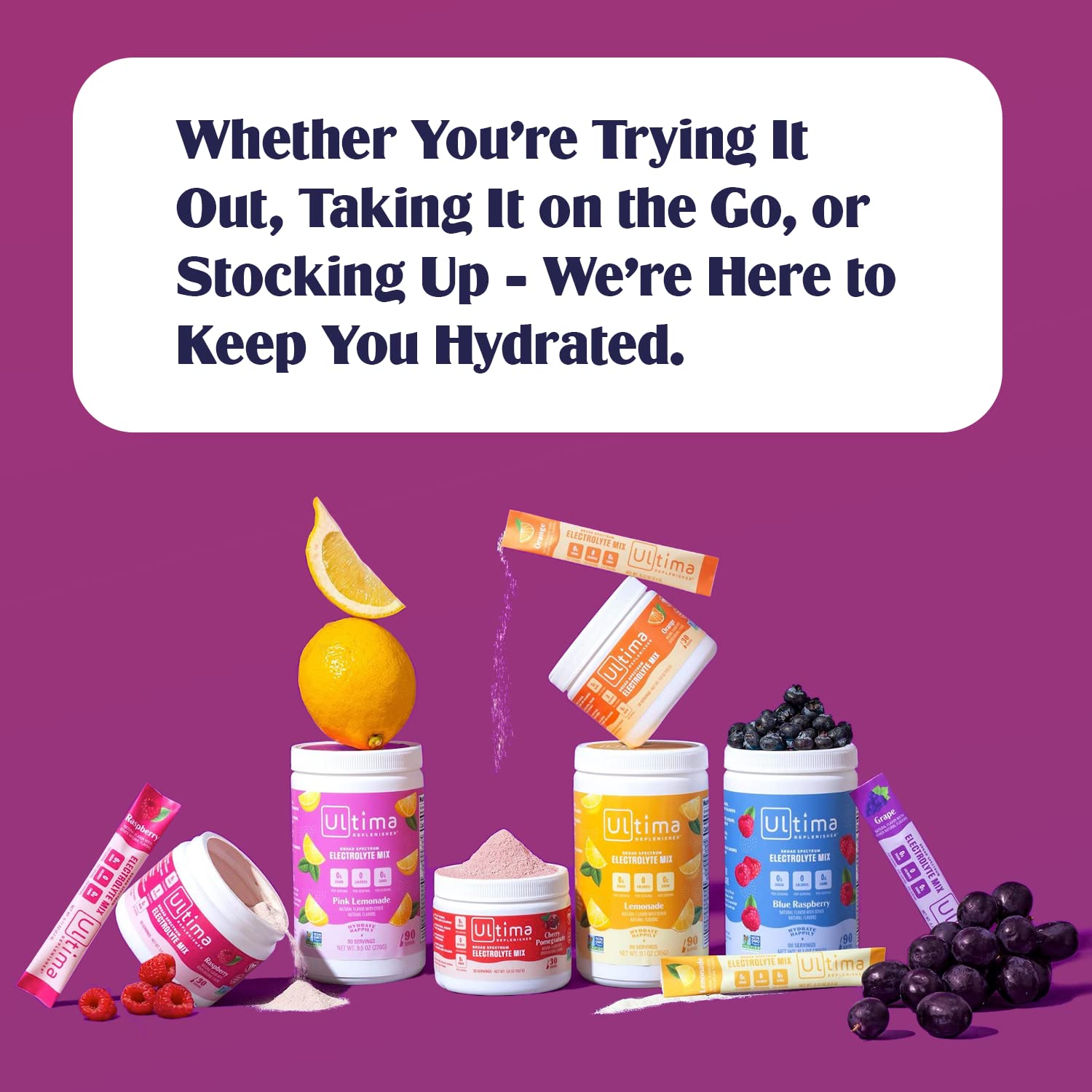 Ultima Replenisher Hydration Electrolyte Powder- 30 Servings- Keto & Sugar Free Ultima ReplenisherAu supplements