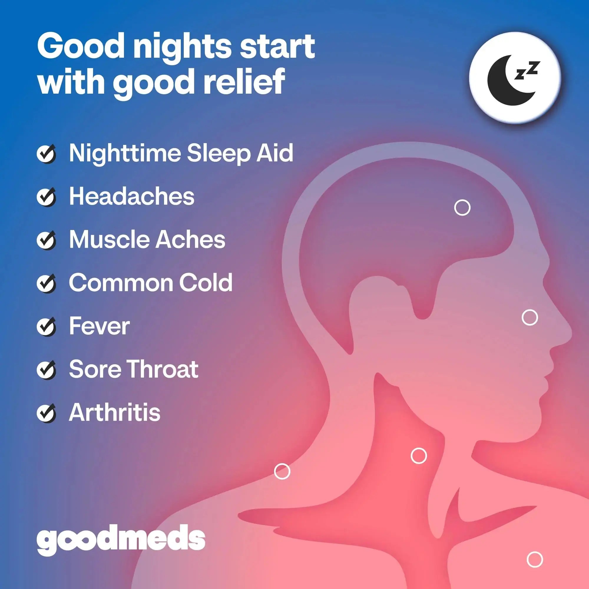 GoodMeds Compare to Tylenol PM PM Pain Reliever & Sleep Aid, Generic Acetaminophen 500mg, Fast-Acting, Extra Strength for Headaches, Migraines, Aches | Non-Habit Forming (375 Count) GoodMedsAu supplements