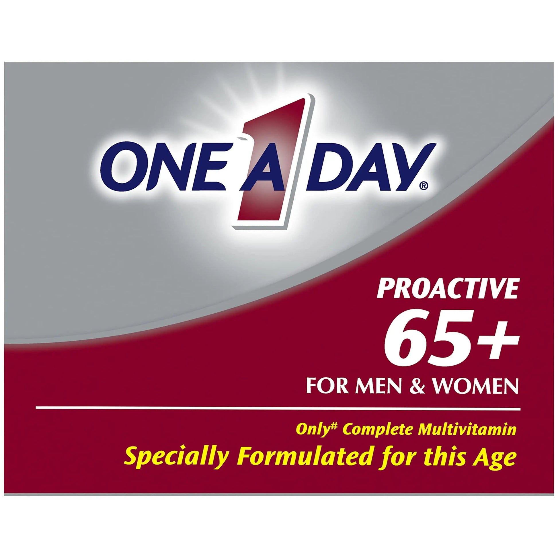 ONE A DAY Proactive 65+, Mens & Womens Multivitamin, Supplement with Vitamin A, Vitamin C, Vitamin D, and Zinc for Immune Health Support ONE A DAYAu supplements