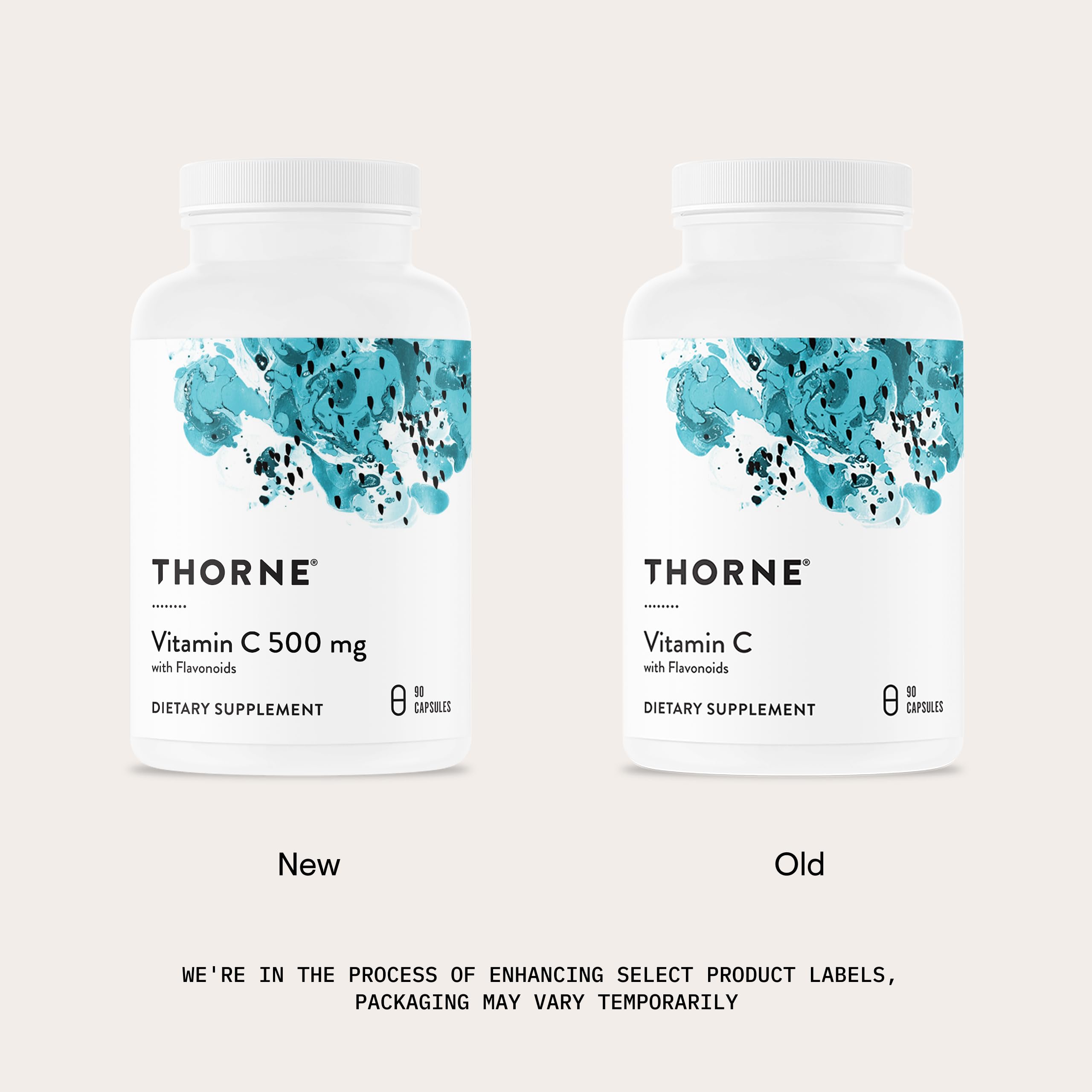 THORNE - Vitamin C 500 mg - Blend of Vitamin C and Citrus Bioflavonoids from Oranges - Supports Immune System, Cellular Energy Production & Collagen Production* - Third-Party Certified - 90 Servings THORNEAu supplements