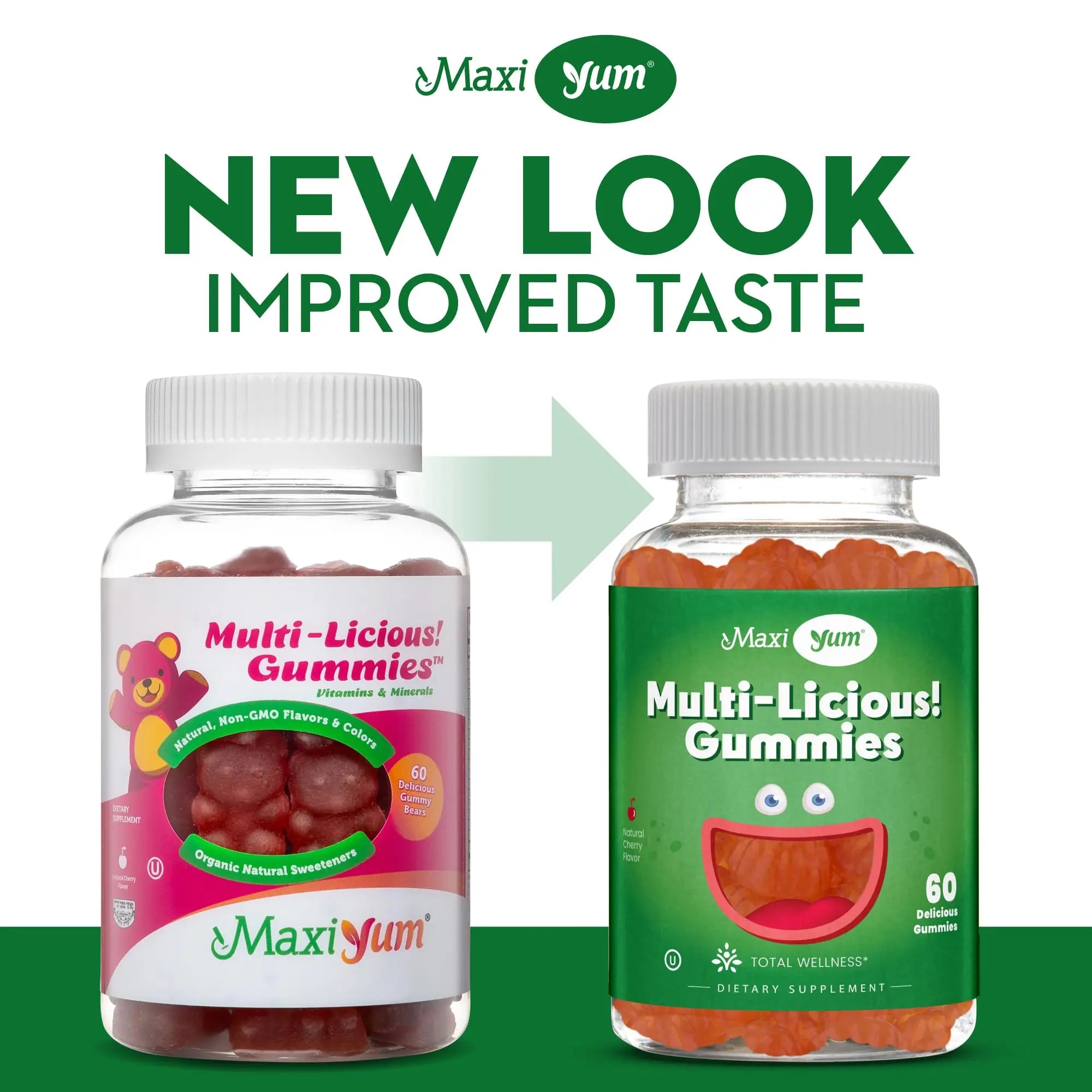 Maxi Health Multivitamin Gummies Vitamins for Adults & Kids - Cherry Flavored Gummy Multivitamins - 60 Vitamin Gummies for Women and Men Maxi HealthAu supplements