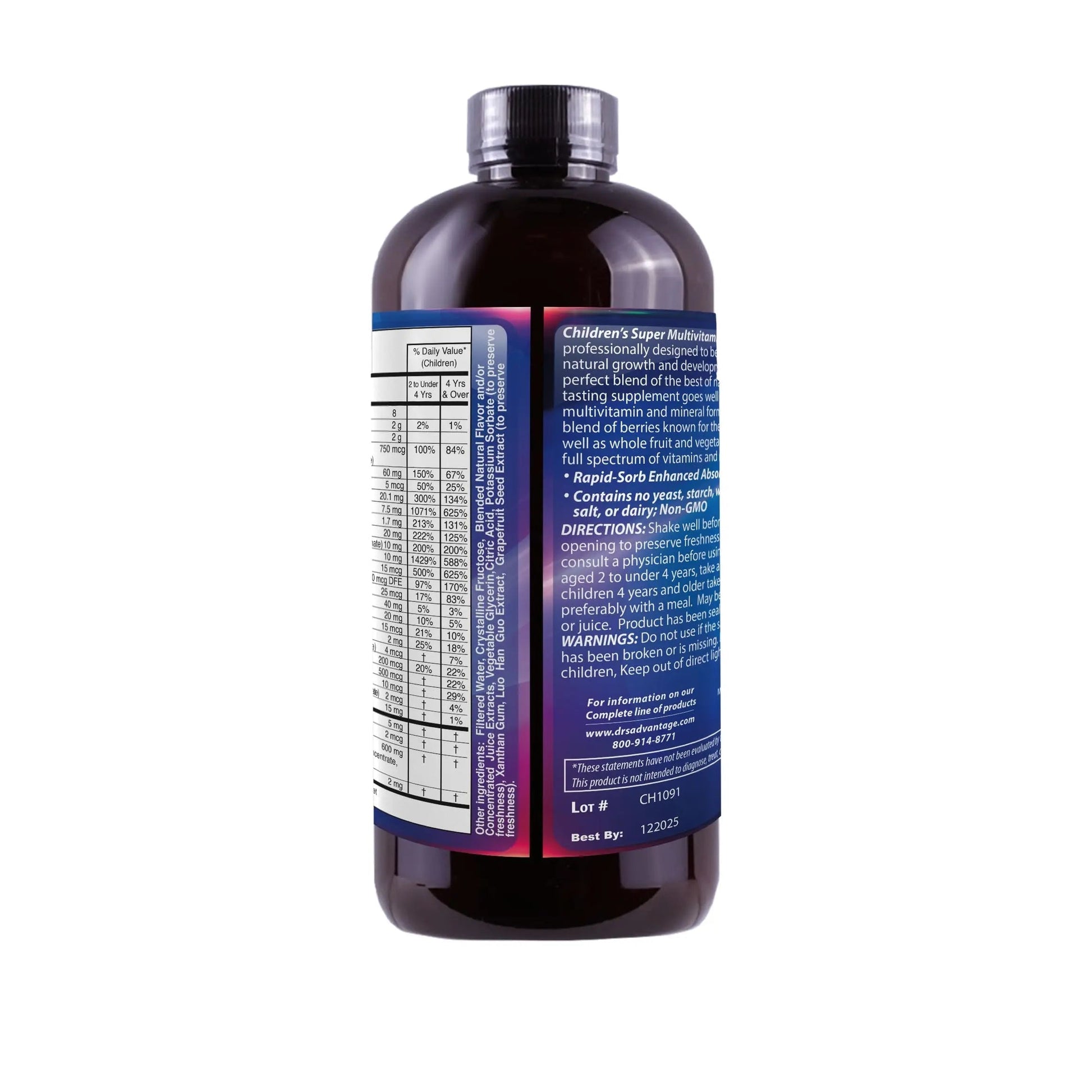 Dr's Advantage DA862 Liquid Children's Multivitamin and Minerals, 16 oz. Dr's AdvantageAu supplements