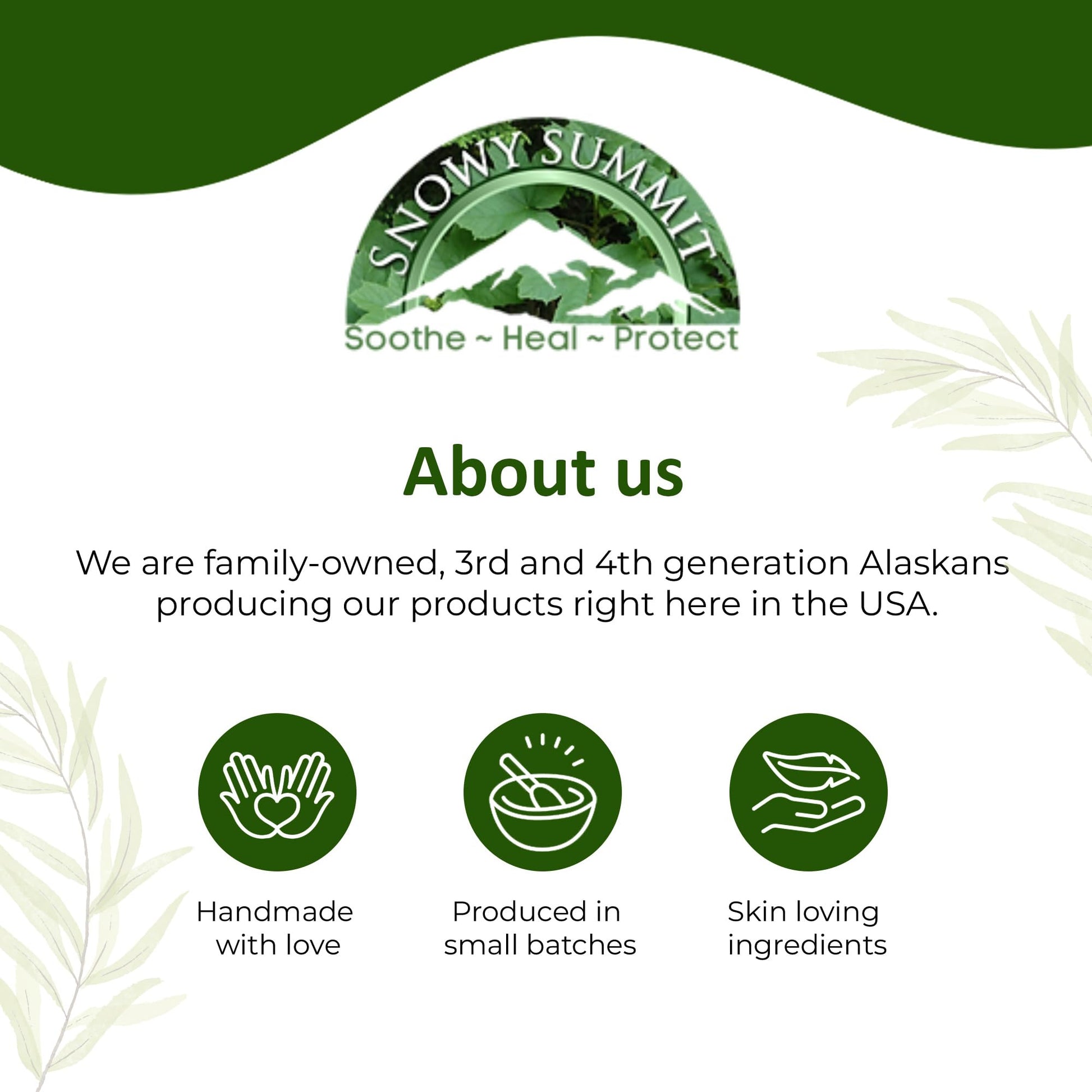 Snowy Summit Alaska Rainforest Salve - Herbal Salve for Dry Skin & Joint Relief - Natural Super Salve for Soothing Skin with Gentle Aroma - Body & Hand Salve - Muscle Rub with Alaskan Devil’s Club Oil Snowy SummitAu supplements