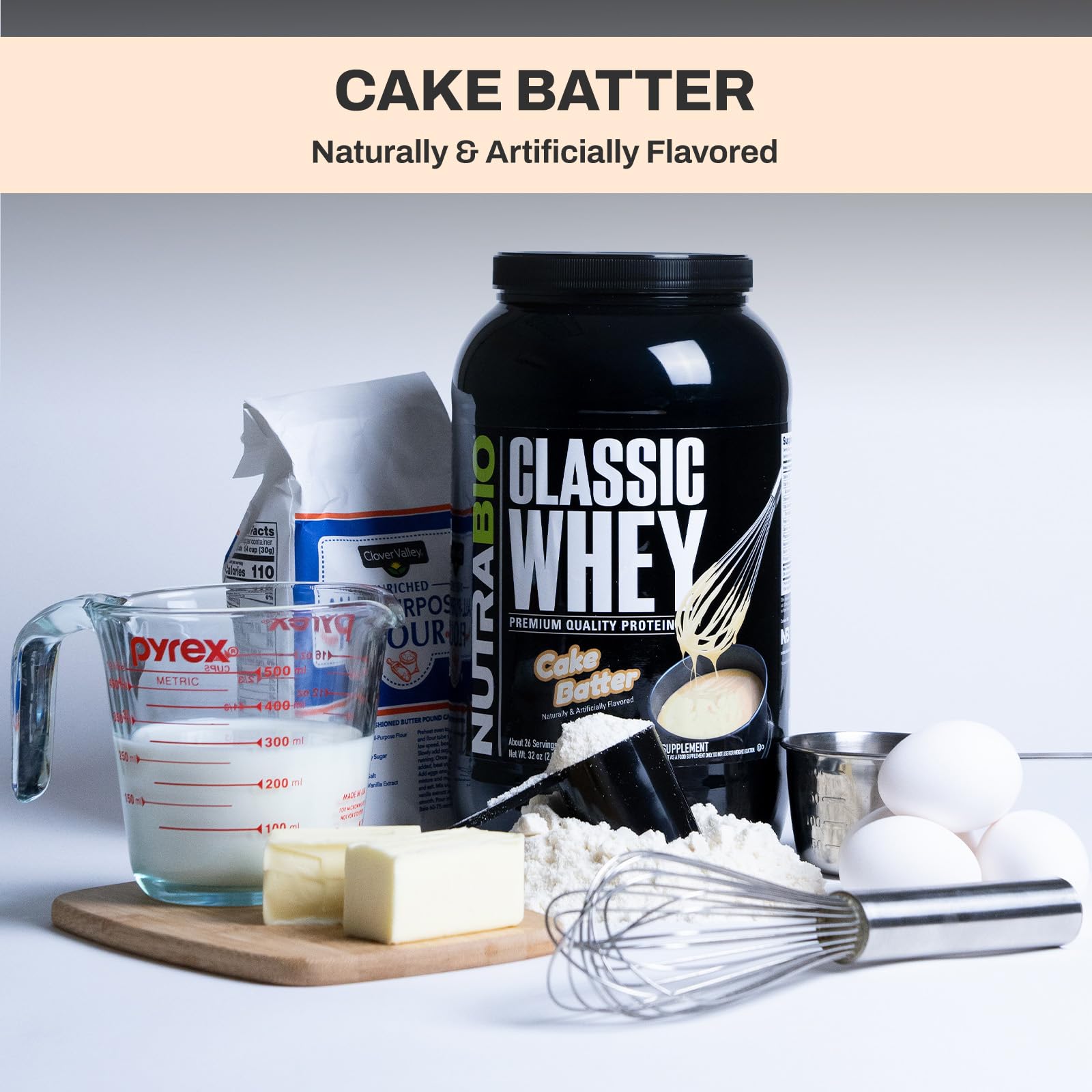 NutraBio Classic Whey Protein Powder- 25G Protein Per Scoop - Full-Spectrum Amino NutraBioUS supplements