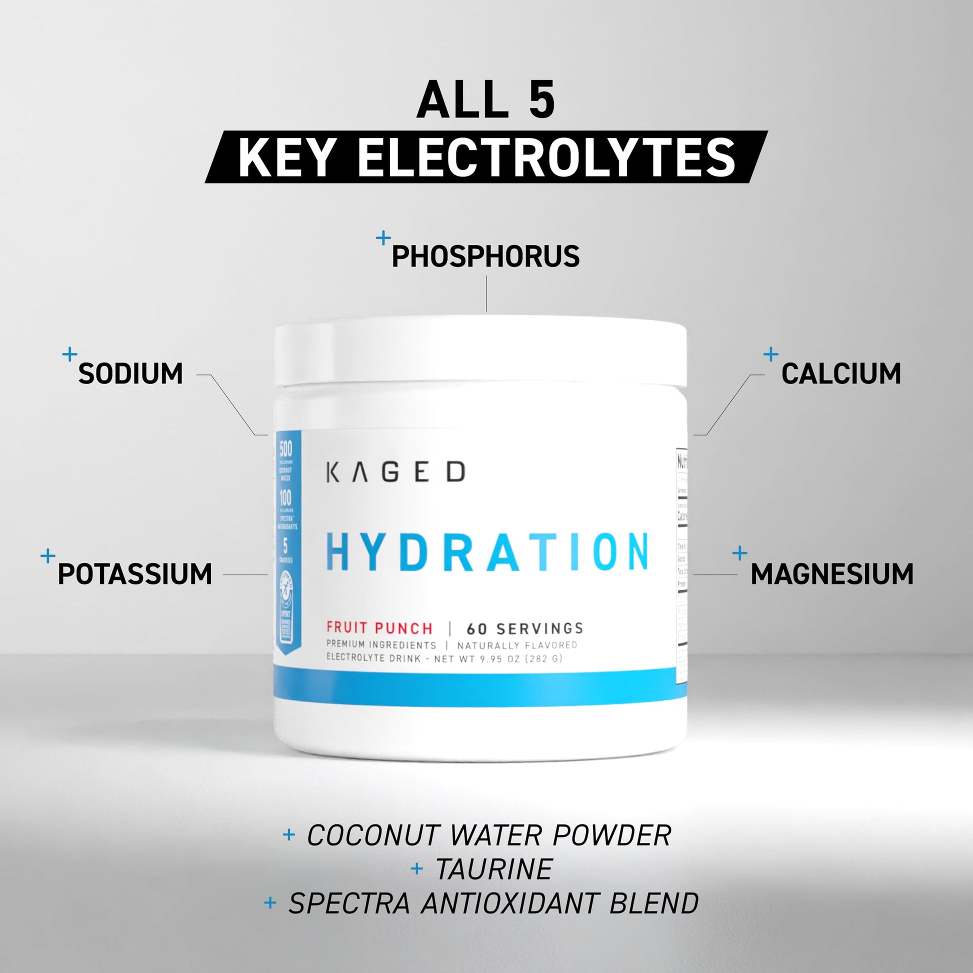 Kaged Electrolyte Hydration Powder Hydracharge Apple Limeade Sports Drink for Men and Women Pre, Post, Intra Workout Supplement 60 Servings KagedAu supplements