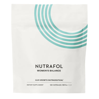 Nutrafol Women's Balance Hair Growth Supplements, Ages 45 and Up, Clinically Proven for Visibly Thicker Hair and Scalp Coverage in 3-6 Months, Dermatologist Recommended - 1 Month Supply Refill Pouch NutrafolUS supplements