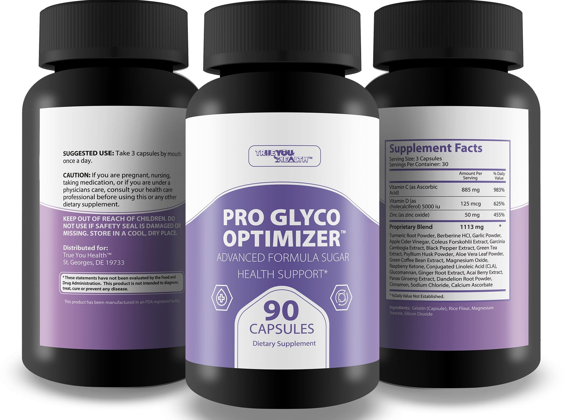 Pro Glyc0 Optimizer - Our Best Sugar Health Support Supplement - Our Best Overall Blood Health & Blood Circulation Support Supplement - Natural Blood Balance Blood Booster Pills True You HealthAu supplements