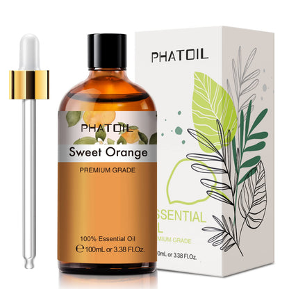 PHATOIL Sweet Orange Essential Oil 100ML, Pure Premium Grade Sweet Orange Essential PHATOILUS supplements