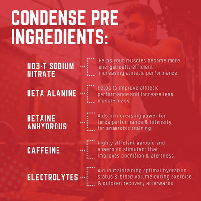 Purus Labs CONDENSE PreWorkout Powder, 40 Servings (Crisp Green Apple) Purus LabsUS supplements