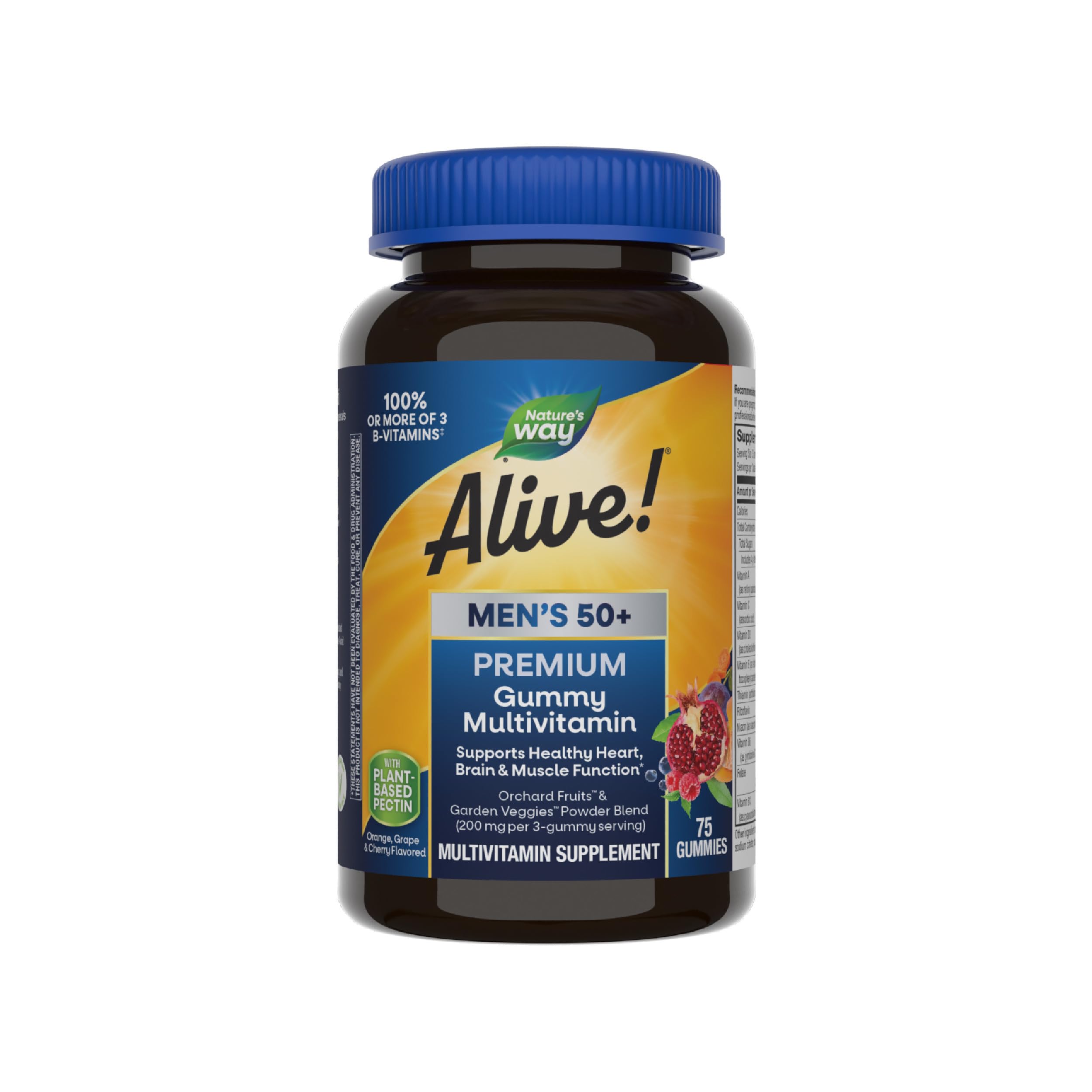 Nature’s Way Alive! Men’s 50+ Premium Gummy Multivitamin, Supports Healthy Heart, Brain & Muscle Function Nature's WayAu supplements
