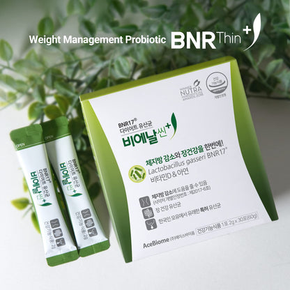 BNRThin Plus, Weight Management Probiotic Powder, 10 Billion CFU Guaranteed, Lactobacil AceBiomeUS supplements